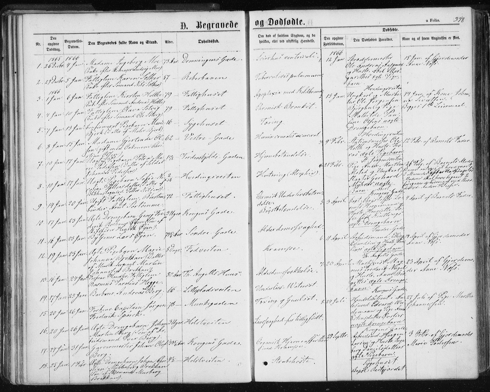 Ministerialprotokoller, klokkerbøker og fødselsregistre - Sør-Trøndelag, SAT/A-1456/601/L0055: Parish register (official) no. 601A23, 1866-1877, p. 378