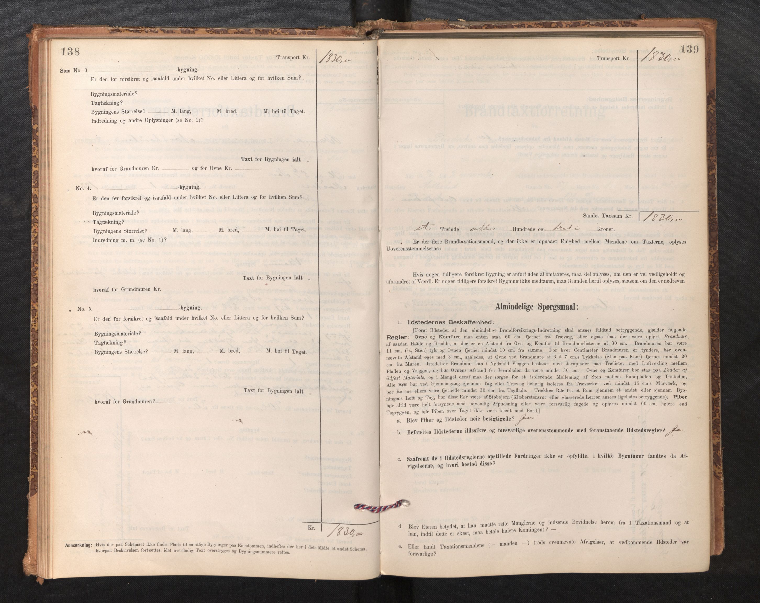 Lensmannen i Bruvik, SAB/A-31301/0012/L0006: Branntakstprotokoll, skjematakst, 1894-1906, p. 138-139