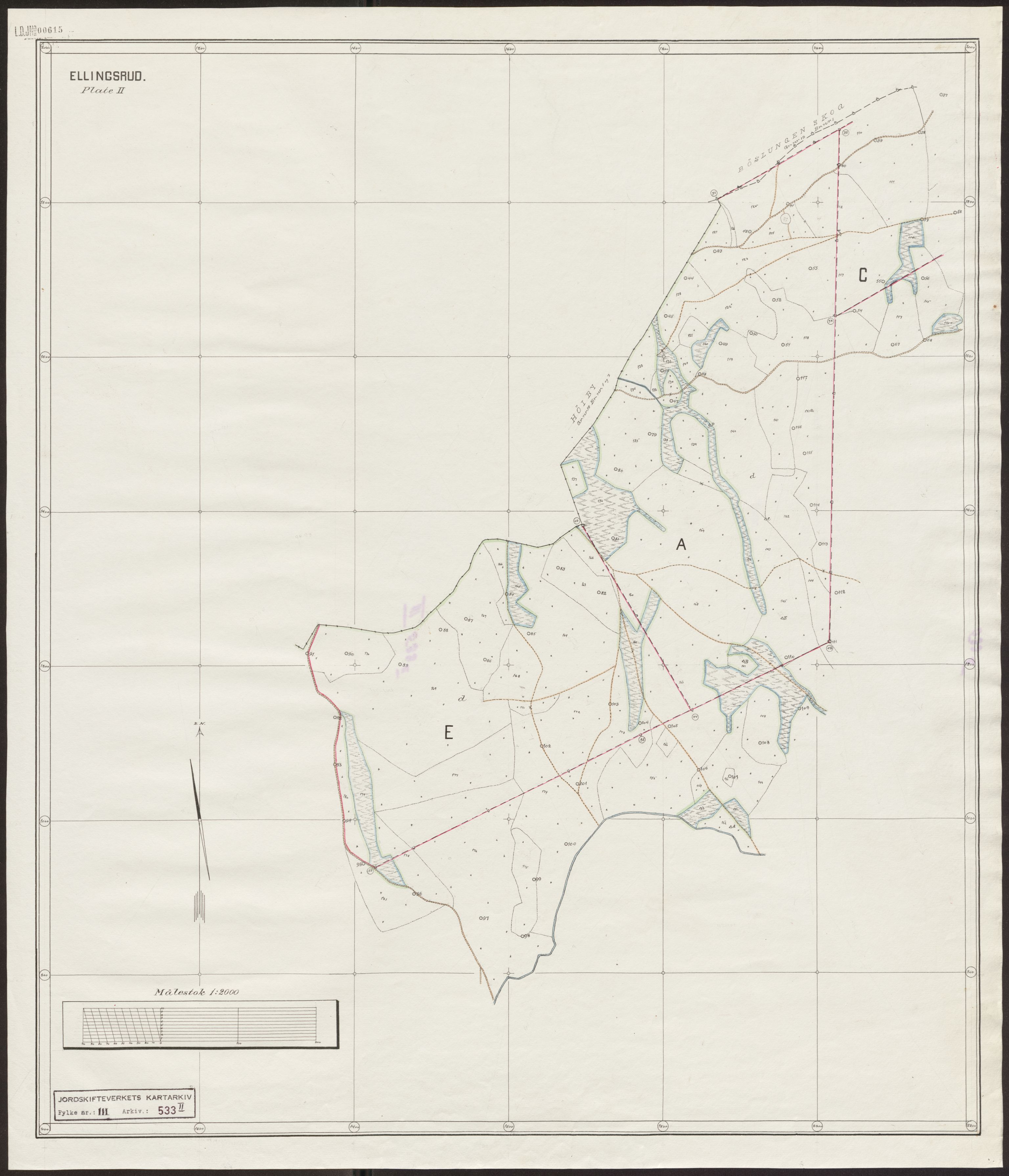 Jordskifteverkets kartarkiv, AV/RA-S-3929/T, 1859-1988, p. 870