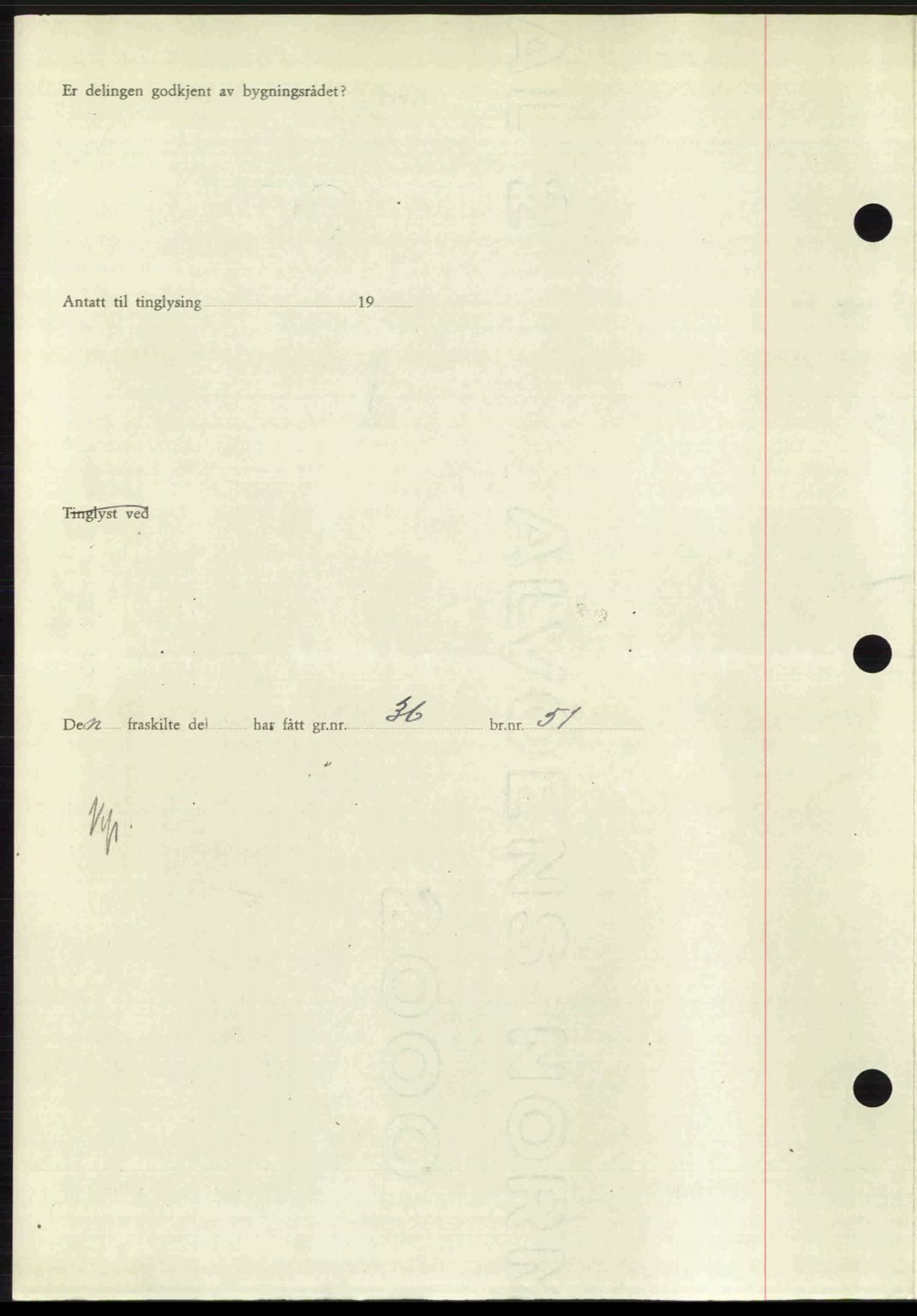 Ytre Sogn tingrett, AV/SAB-A-2601/1/G/Gbb/L0007: Mortgage book no. A4 - A5 (B3), 1949-1949, Diary no: : 233/1949