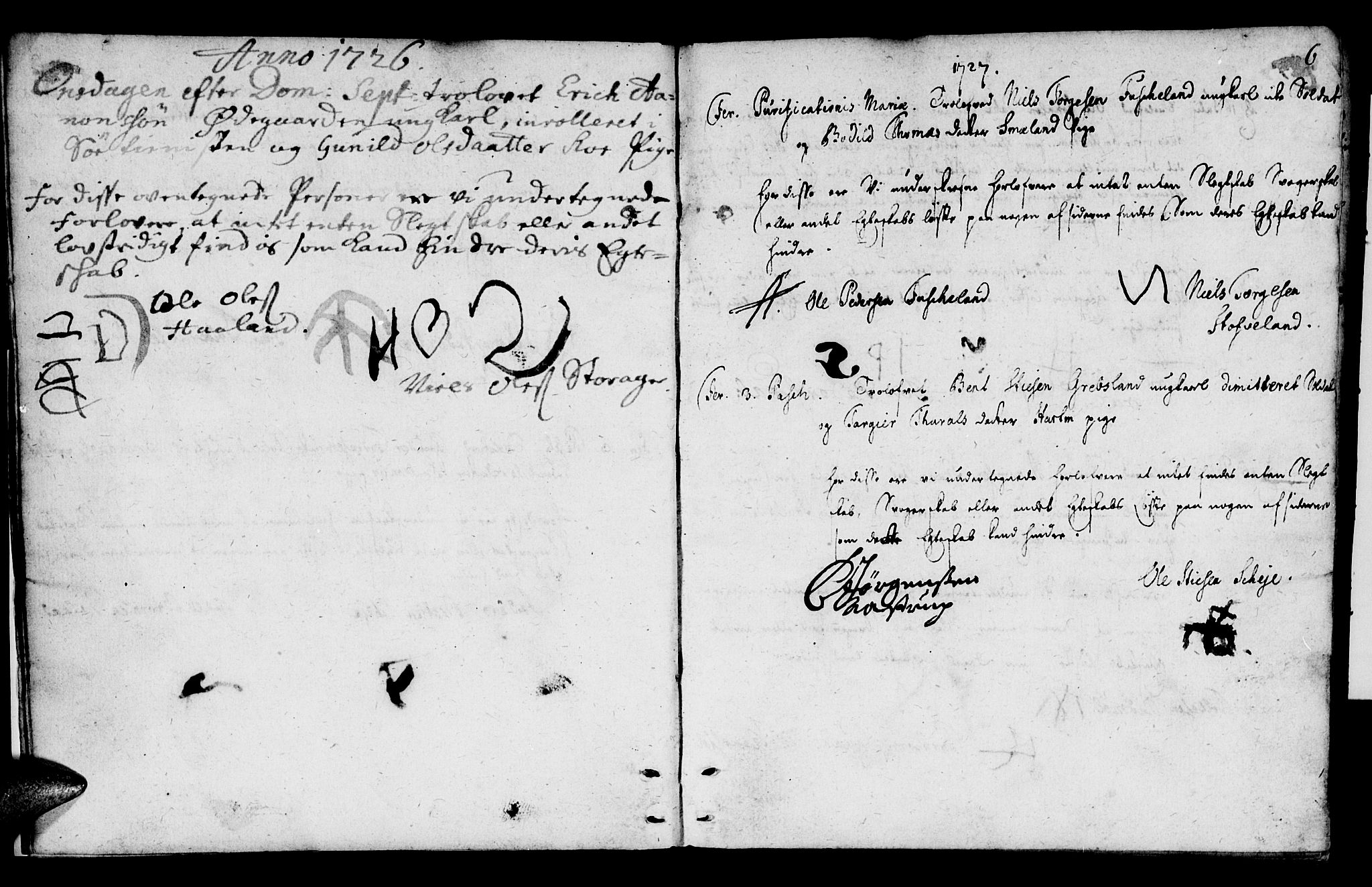 Mandal sokneprestkontor, SAK/1111-0030/F/Fa/Fab/L0001: Parish register (official) no. A 1, 1720-1793, p. 6