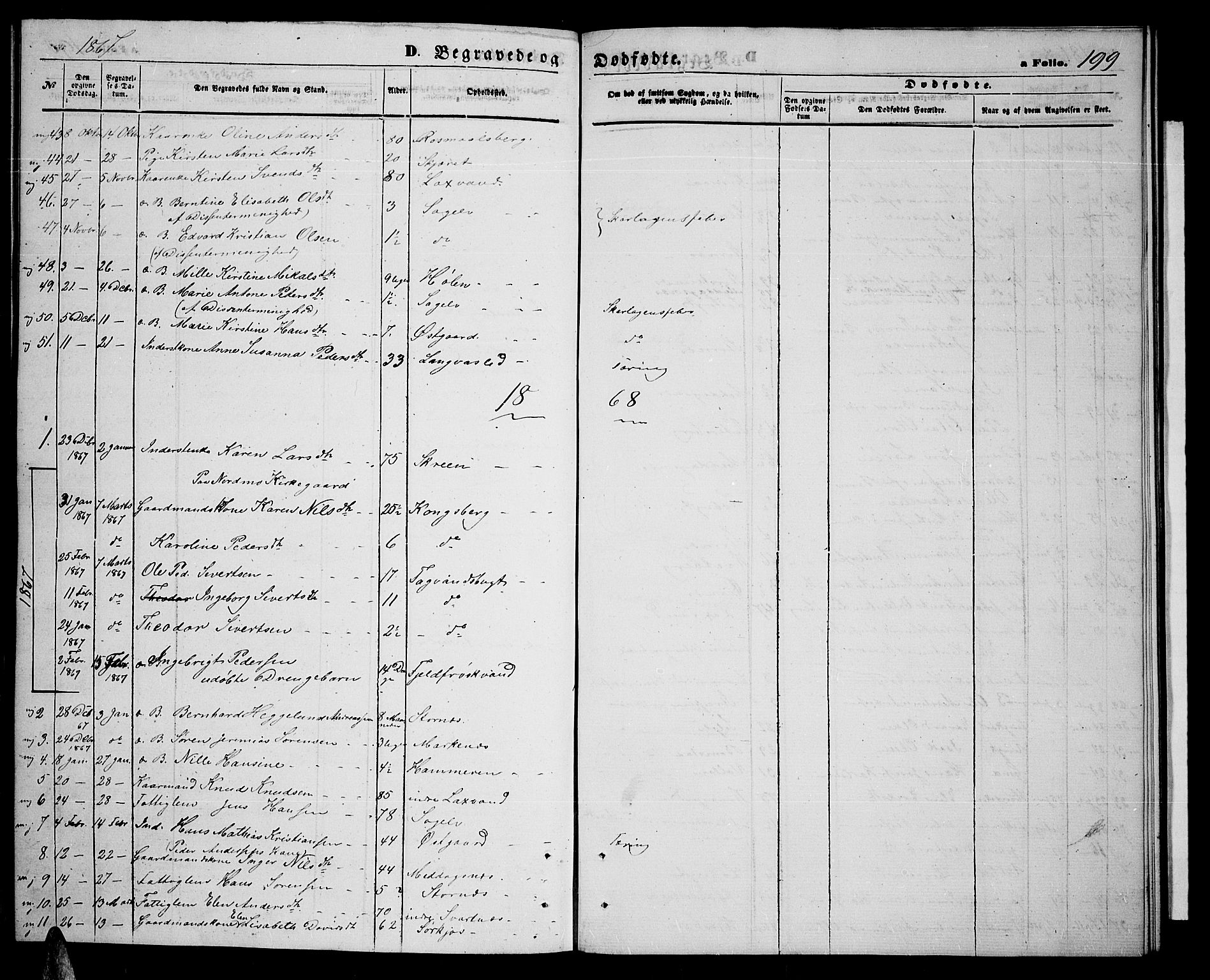 Balsfjord sokneprestembete, SATØ/S-1303/G/Ga/L0006klokker: Parish register (copy) no. 6, 1863-1878, p. 199