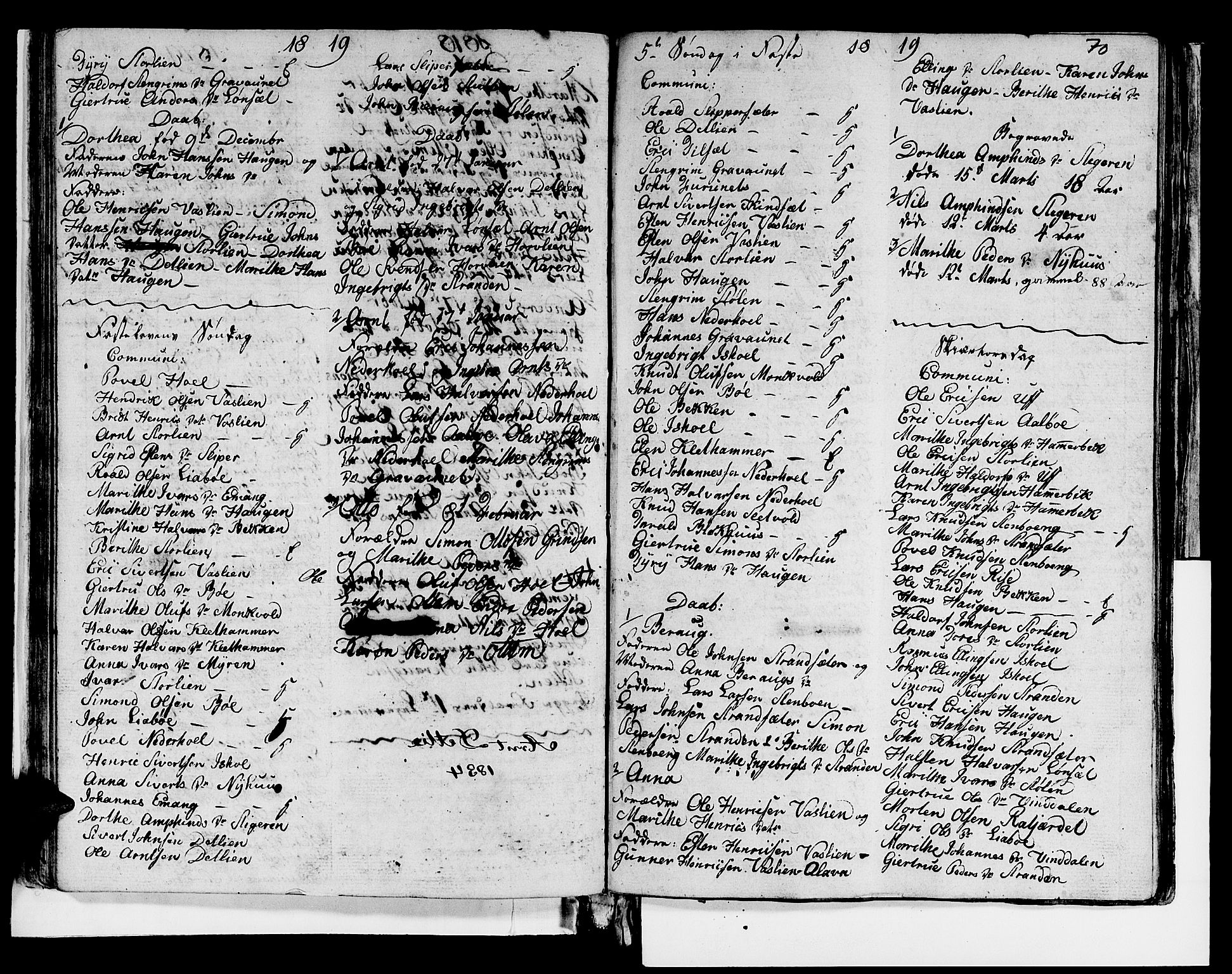 Ministerialprotokoller, klokkerbøker og fødselsregistre - Sør-Trøndelag, SAT/A-1456/679/L0921: Parish register (copy) no. 679C01, 1792-1840, p. 70
