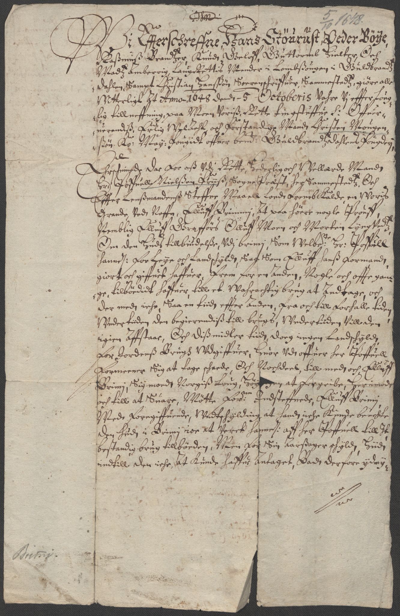 Riksarkivets diplomsamling, AV/RA-EA-5965/F15/L0012: Prestearkiv - Oppland, 1584-1794, p. 123