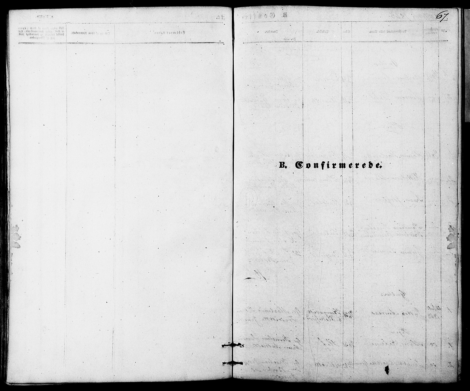 Ministerialprotokoller, klokkerbøker og fødselsregistre - Nordland, AV/SAT-A-1459/865/L0930: Parish register (copy) no. 865C02, 1866-1884, p. 67