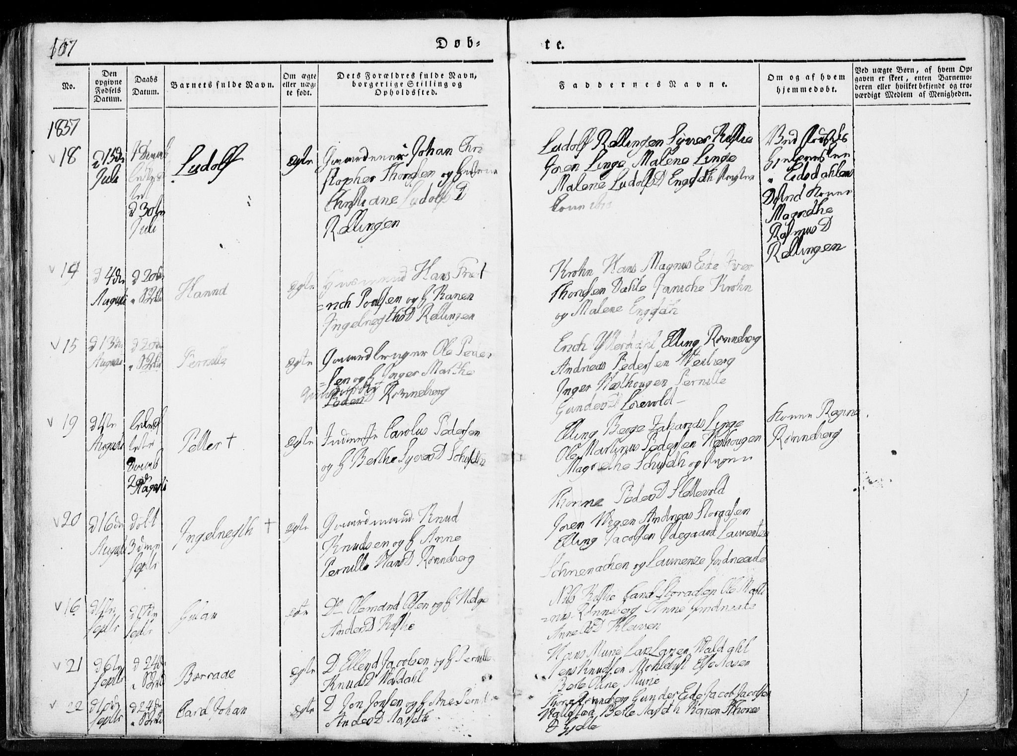 Ministerialprotokoller, klokkerbøker og fødselsregistre - Møre og Romsdal, AV/SAT-A-1454/519/L0247: Parish register (official) no. 519A06, 1827-1846, p. 107