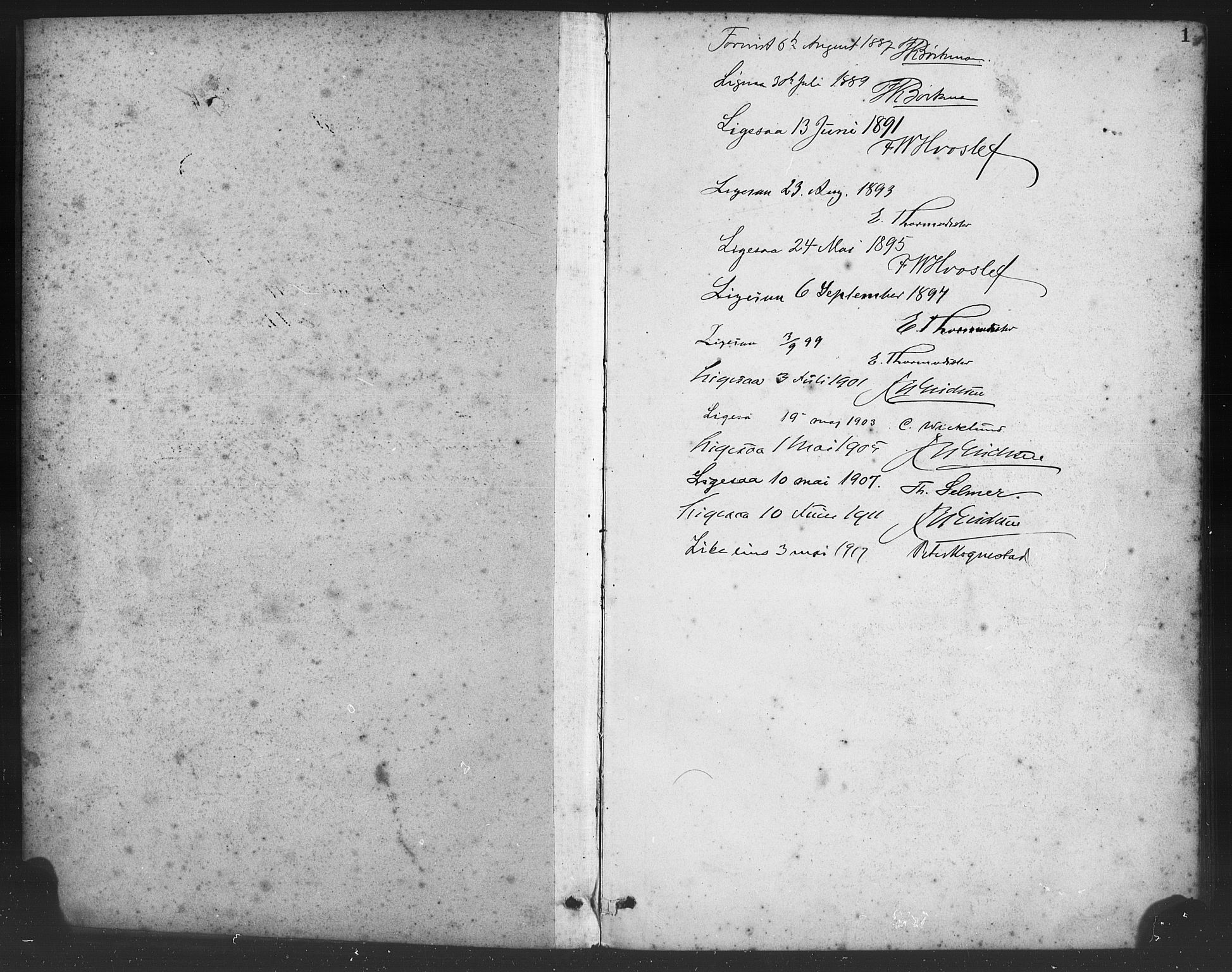 Sveio Sokneprestembete, SAB/A-78501/H/Hab: Parish register (copy) no. B 2, 1887-1911, p. 1