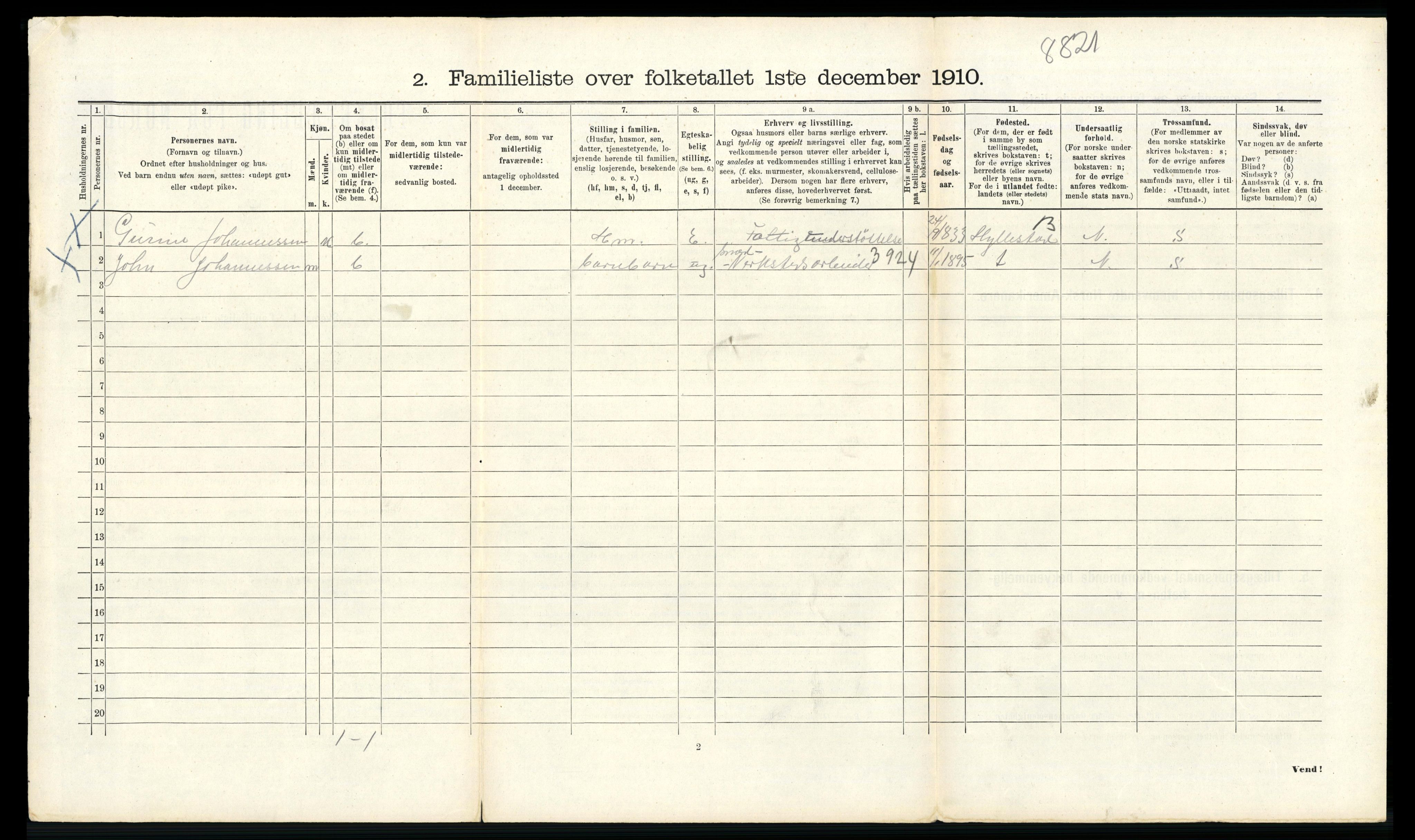 RA, 1910 census for Bergen, 1910, p. 42176