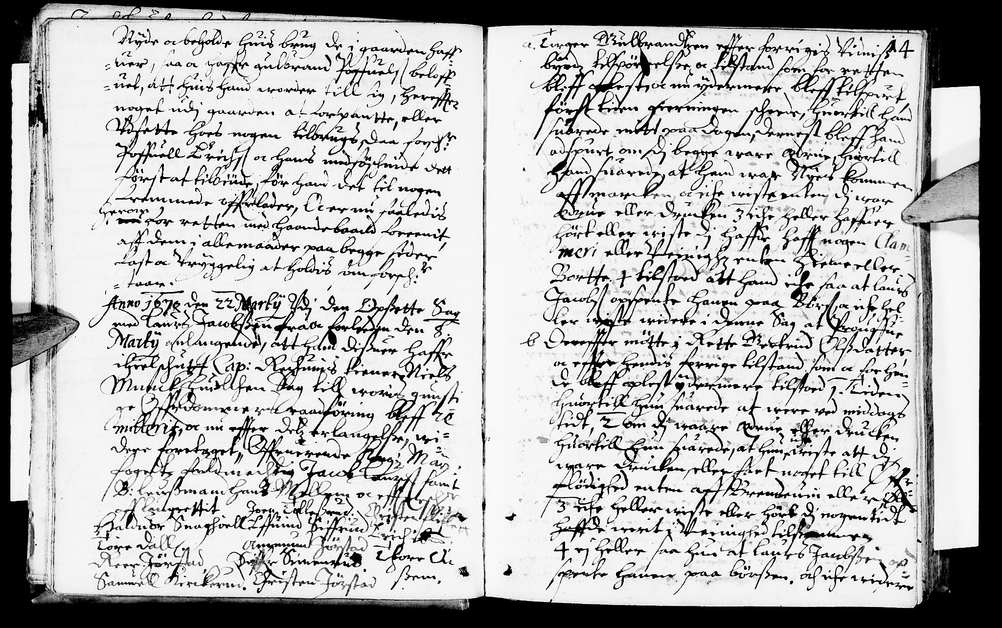 Sorenskriverier i Gudbrandsdalen, AV/SAH-TING-036/G/Gb/Gbb/L0007: Tingbok - Sør-Gudbrandsdal, 1670, p. 13b-14a