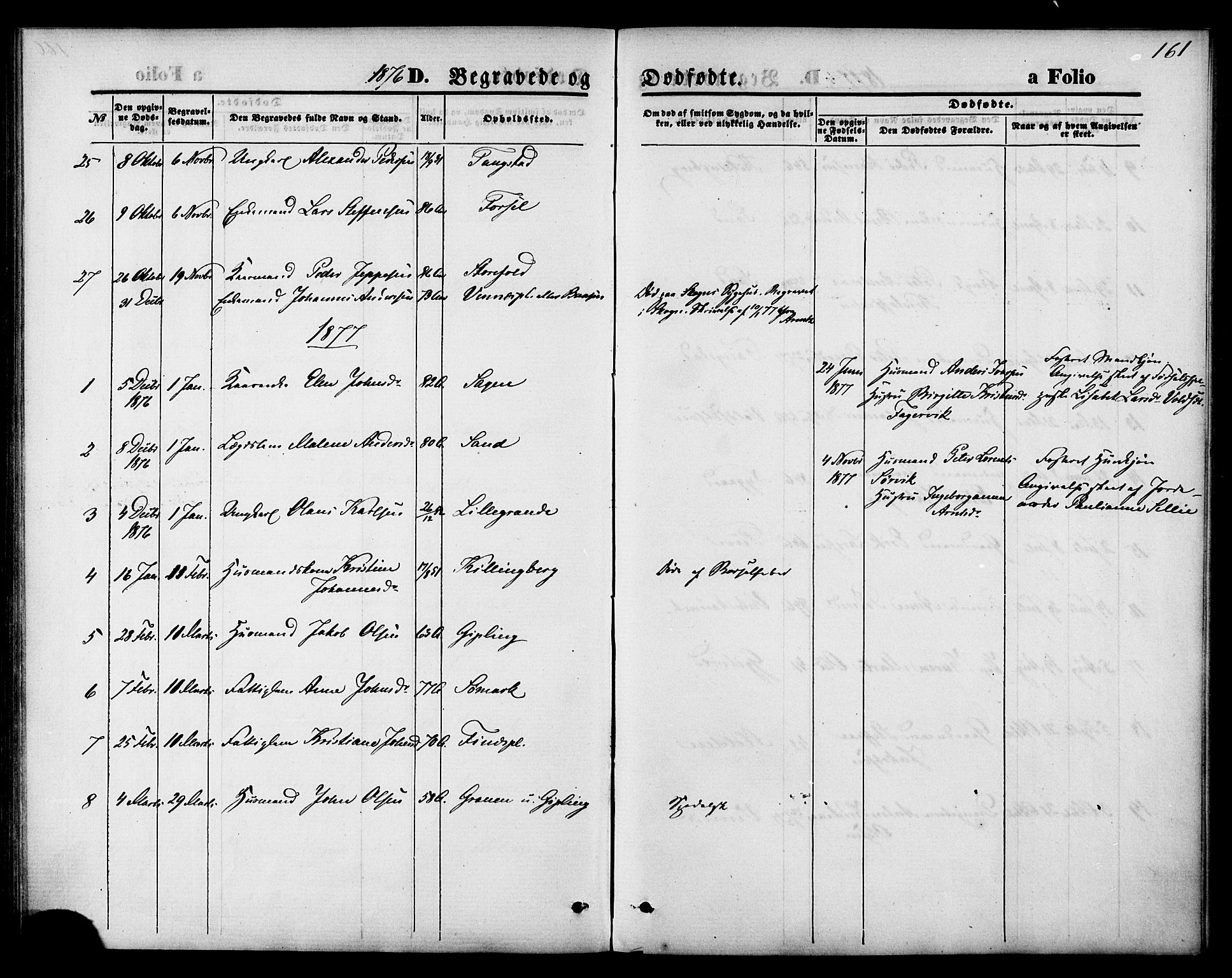 Ministerialprotokoller, klokkerbøker og fødselsregistre - Nord-Trøndelag, AV/SAT-A-1458/744/L0419: Parish register (official) no. 744A03, 1867-1881, p. 161