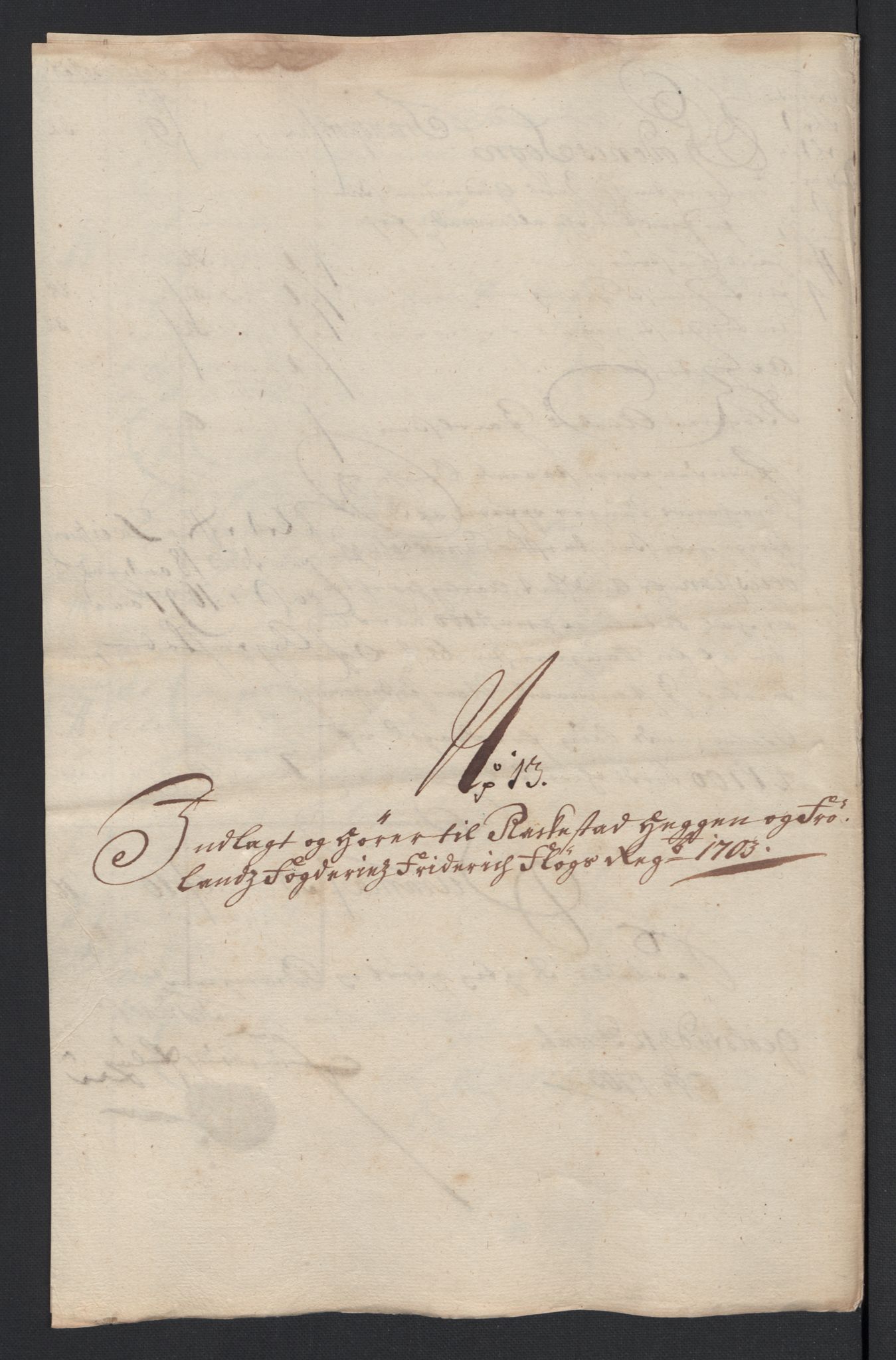 Rentekammeret inntil 1814, Reviderte regnskaper, Fogderegnskap, AV/RA-EA-4092/R07/L0295: Fogderegnskap Rakkestad, Heggen og Frøland, 1703, p. 258