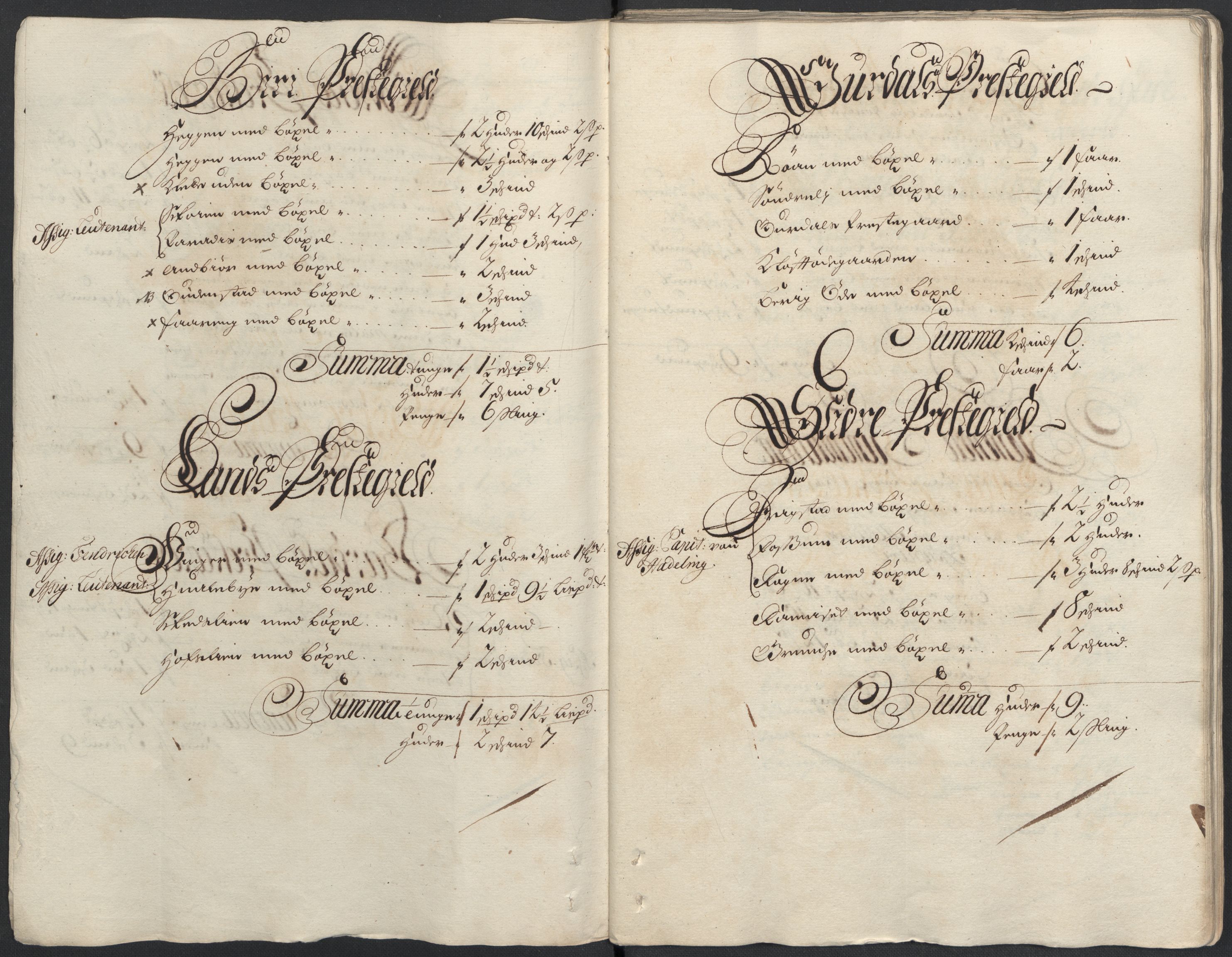 Rentekammeret inntil 1814, Reviderte regnskaper, Fogderegnskap, RA/EA-4092/R18/L1296: Fogderegnskap Hadeland, Toten og Valdres, 1698, p. 18