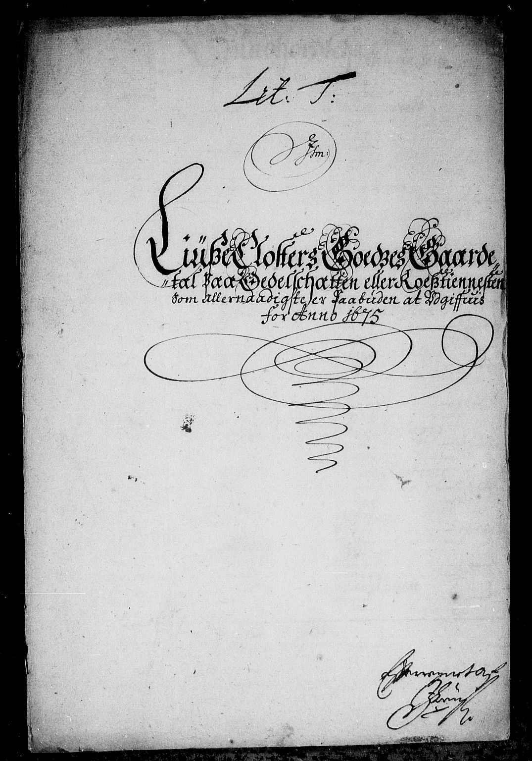 Rentekammeret inntil 1814, Reviderte regnskaper, Stiftamtstueregnskaper, Bergen stiftamt, AV/RA-EA-6043/R/Rc/L0041: Bergen stiftamt, 1672-1677