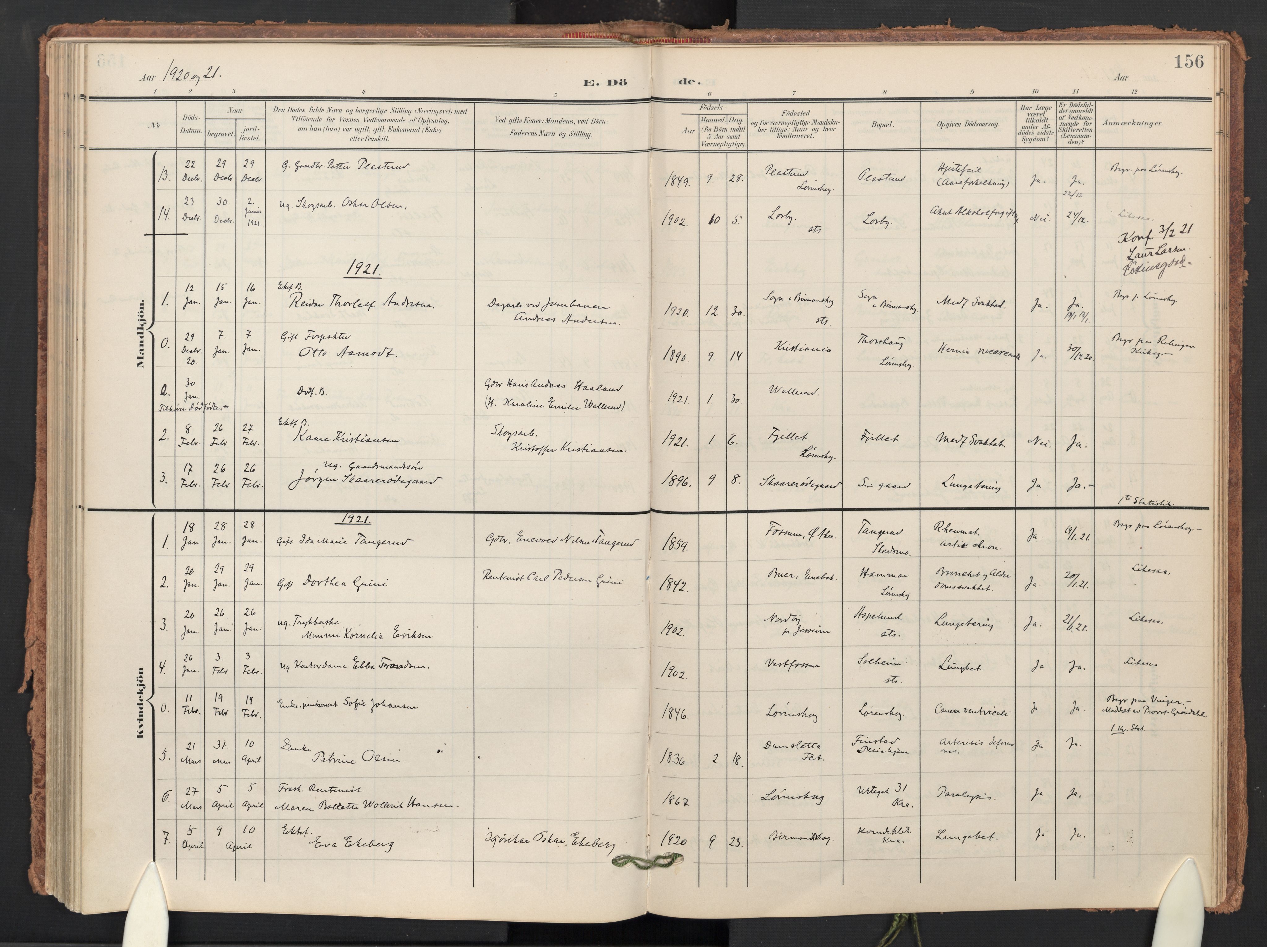 Skedsmo prestekontor Kirkebøker, AV/SAO-A-10033a/F/Fb/L0002: Parish register (official) no. II 2, 1902-1921, p. 156