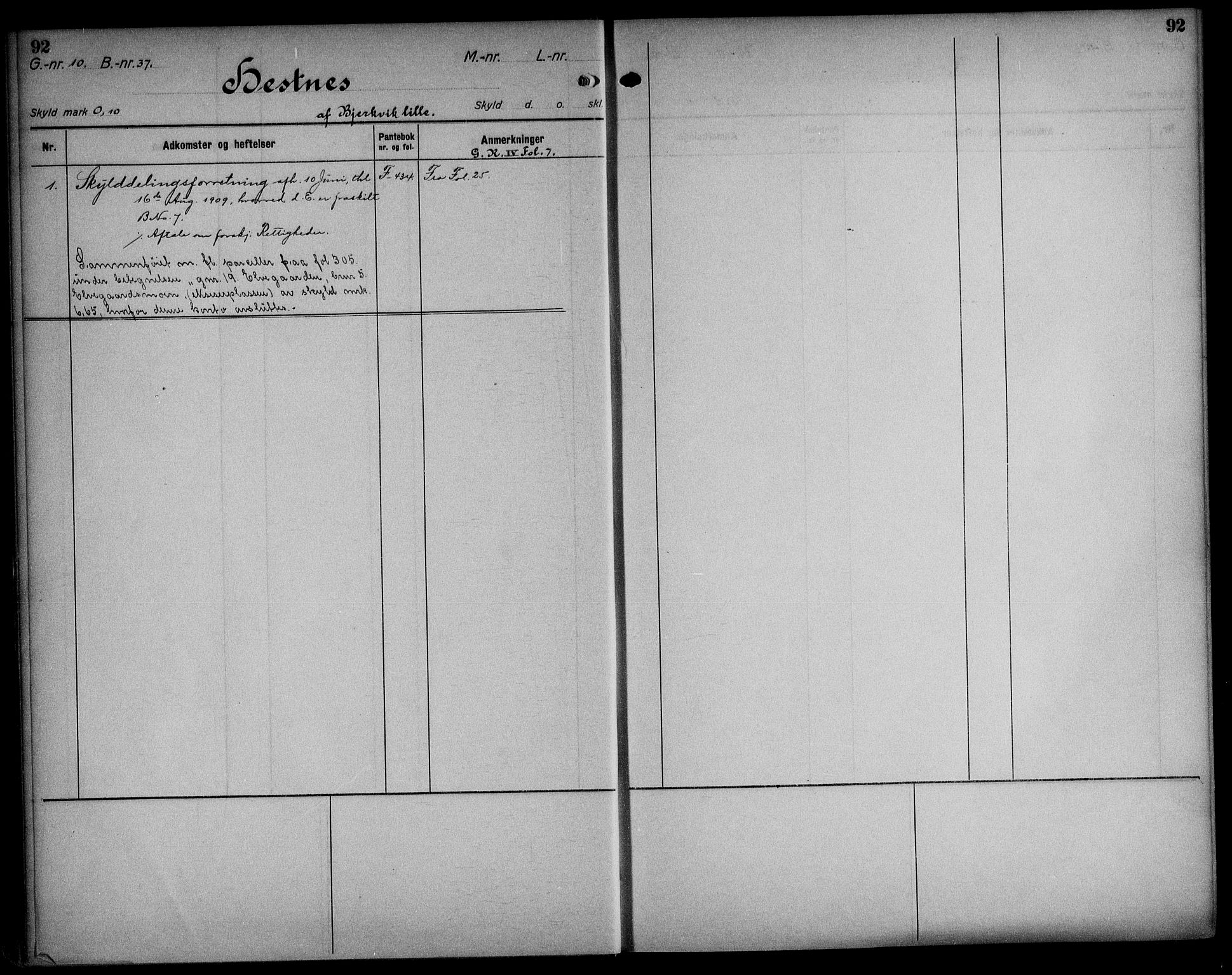 Steigen og Ofoten sorenskriveri, AV/SAT-A-0030/1/2/2A/L0029: Mortgage register no. 29, 1912-1954, p. 92