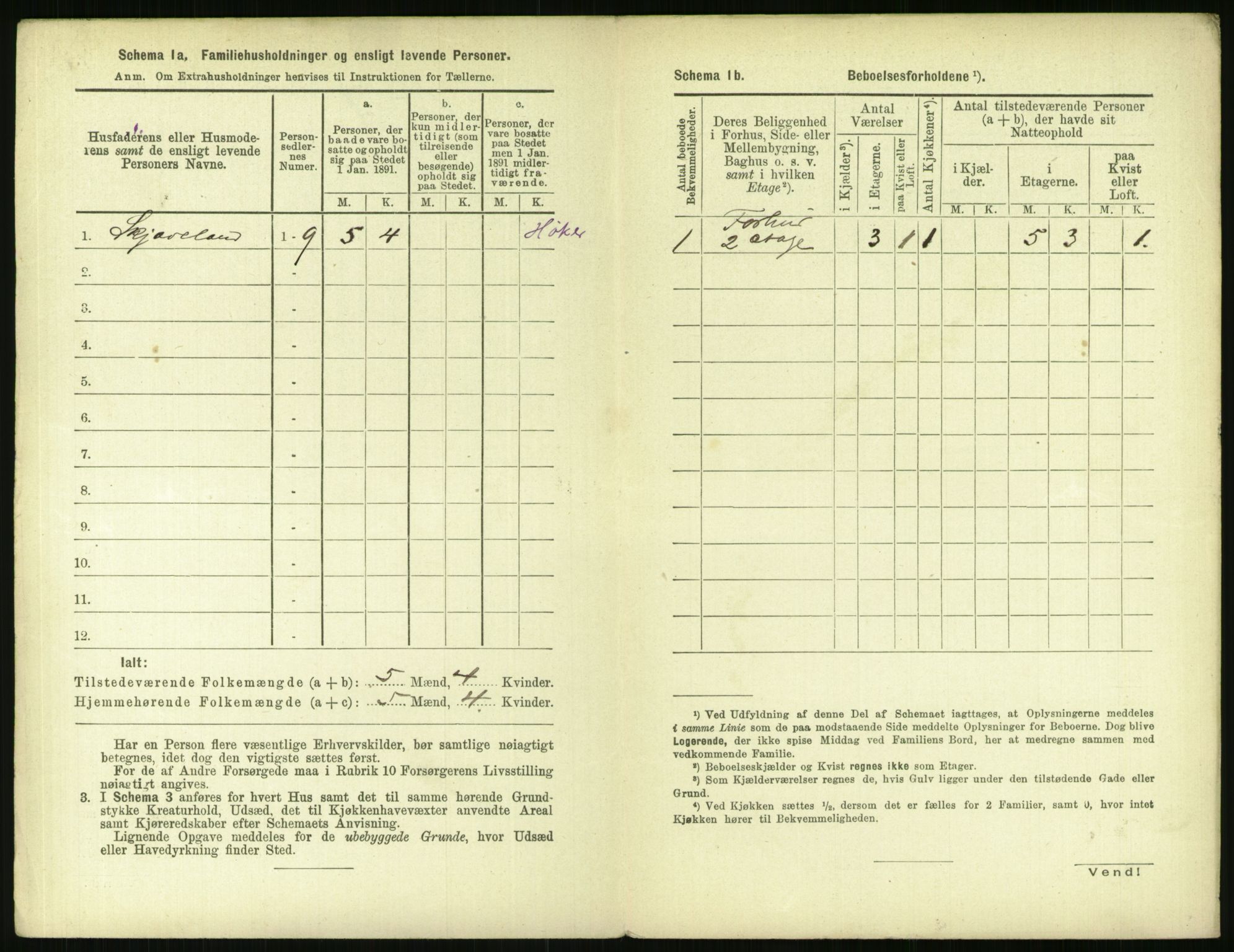 RA, 1891 census for 1103 Stavanger, 1891, p. 1484