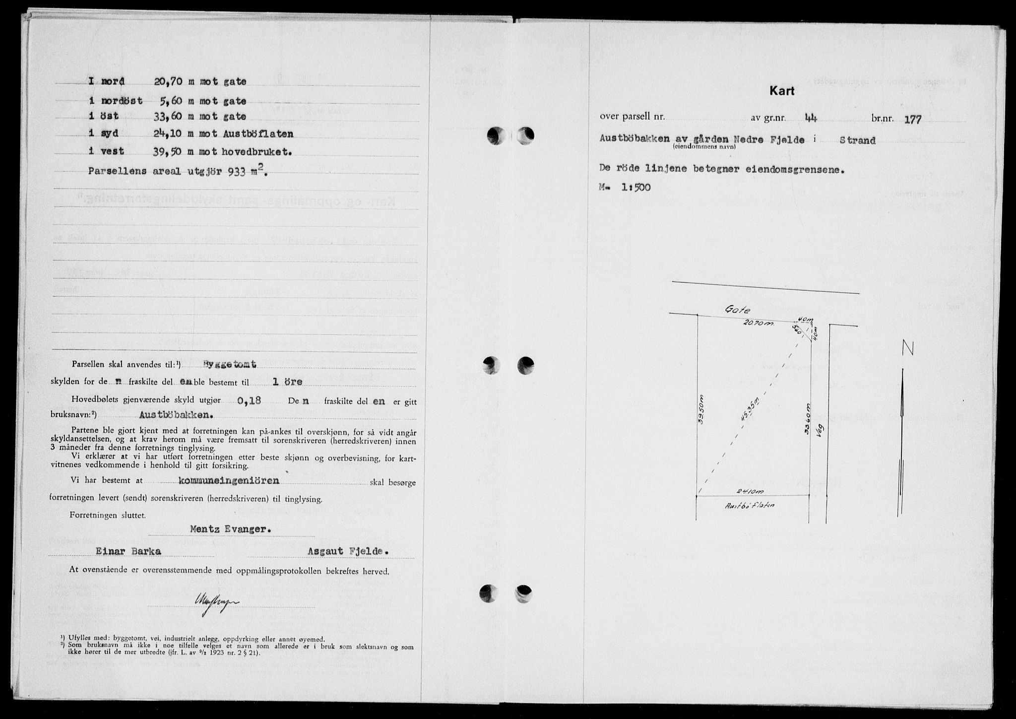 Ryfylke tingrett, SAST/A-100055/001/II/IIB/L0139: Mortgage book no. 118, 1957-1957, Diary no: : 2015/1957