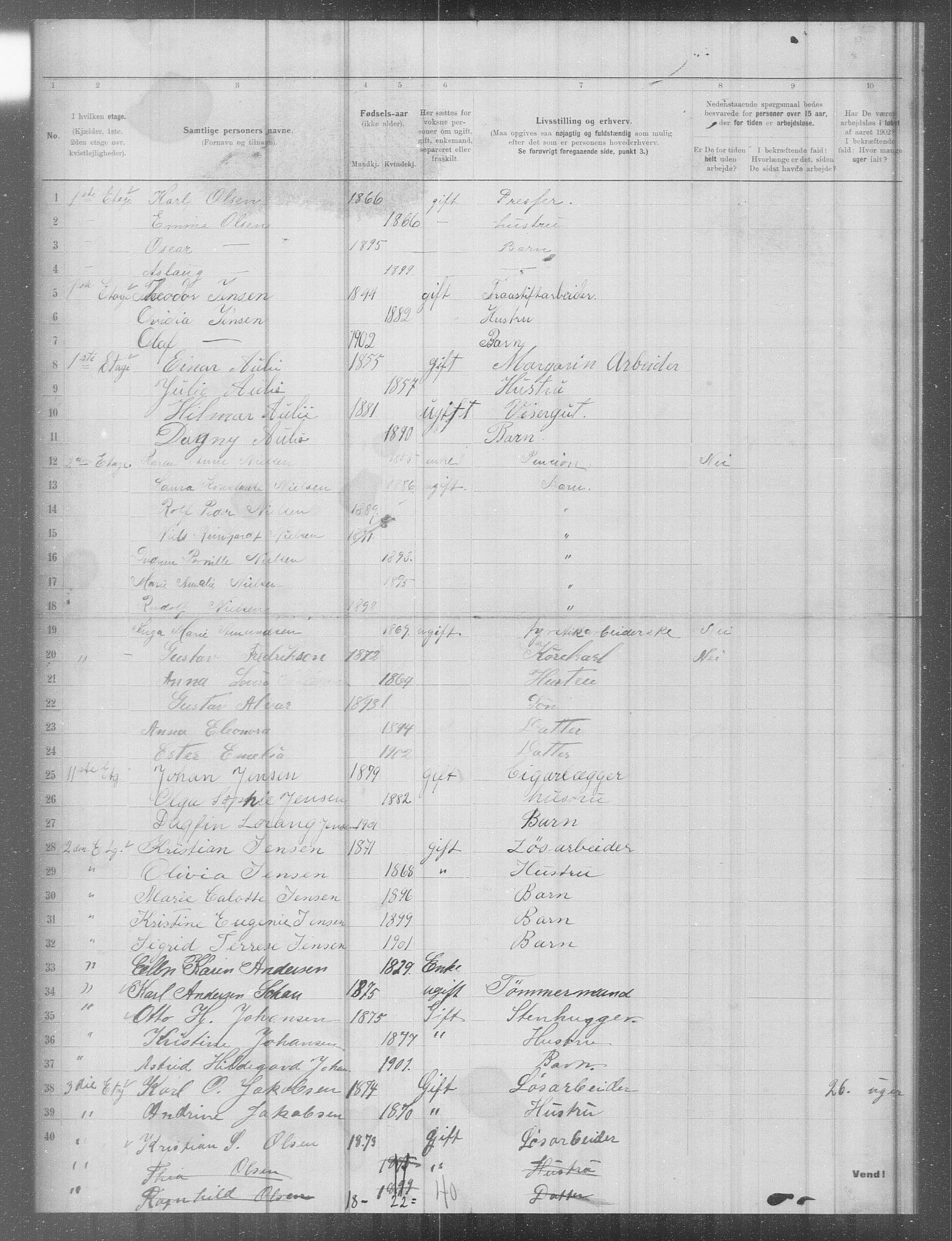 OBA, Municipal Census 1902 for Kristiania, 1902, p. 8034