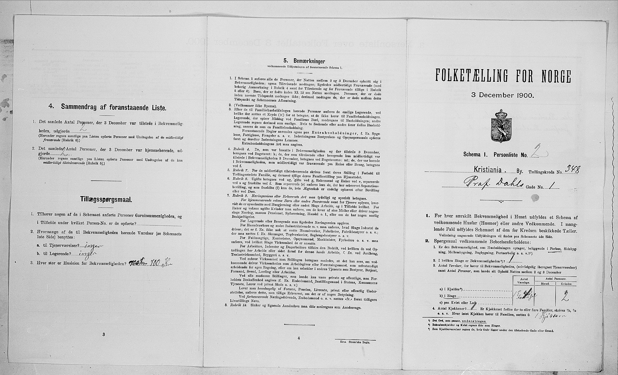 SAO, 1900 census for Kristiania, 1900, p. 73156