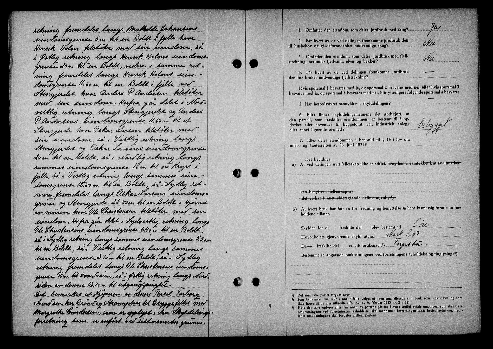 Nedenes sorenskriveri, AV/SAK-1221-0006/G/Gb/Gba/L0050: Mortgage book no. A-IV, 1942-1943, Diary no: : 632/1943