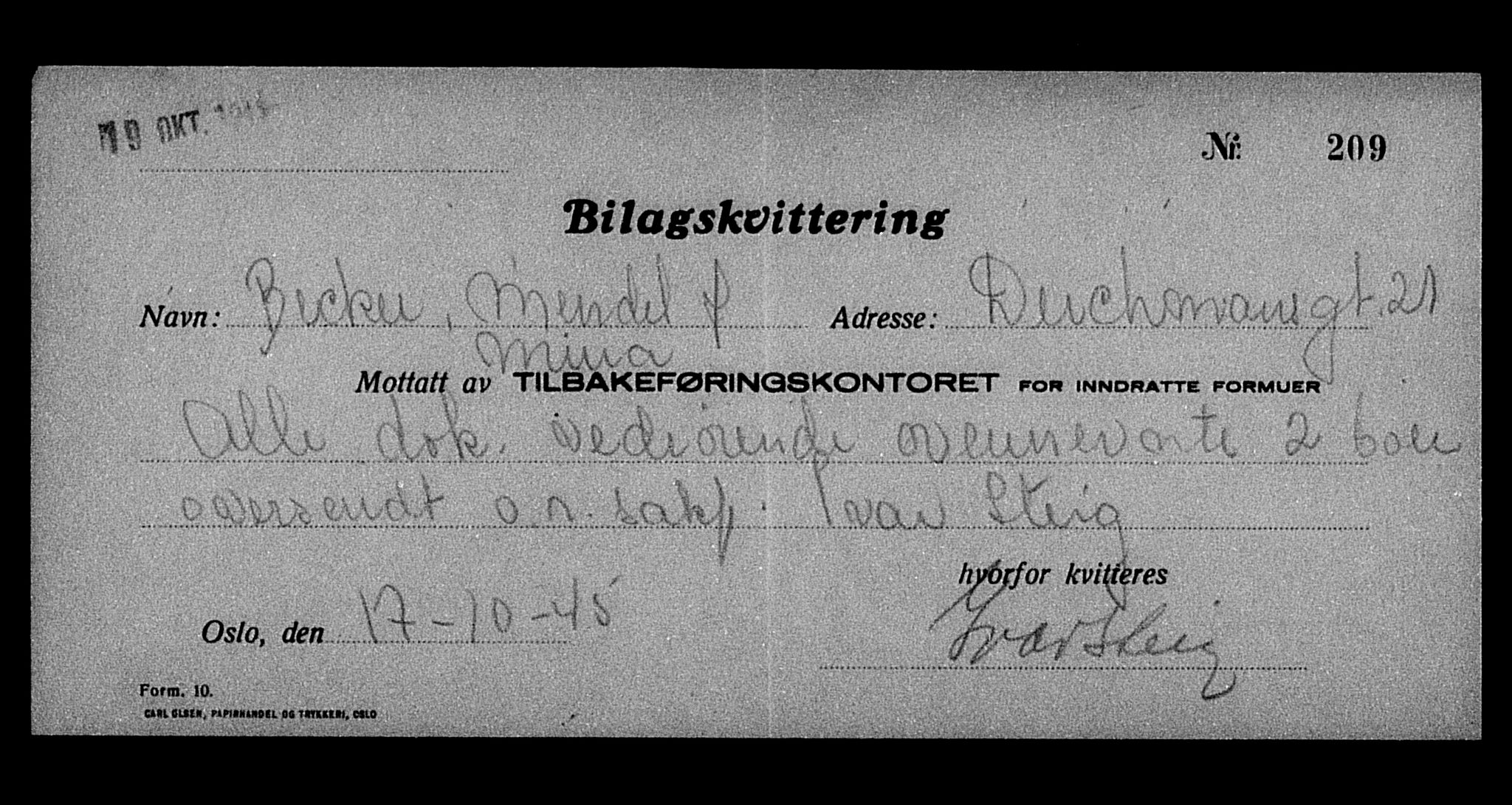 Justisdepartementet, Tilbakeføringskontoret for inndratte formuer, AV/RA-S-1564/H/Hc/Hcc/L0919: --, 1945-1947, p. 345