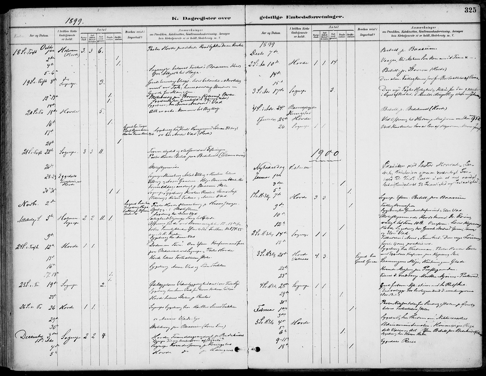 Sigdal kirkebøker, AV/SAKO-A-245/F/Fb/L0001: Parish register (official) no. II 1, 1888-1900, p. 325