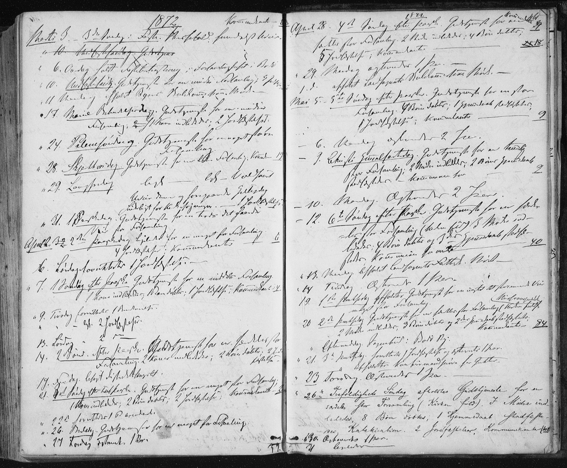 Ministerialprotokoller, klokkerbøker og fødselsregistre - Nordland, SAT/A-1459/801/L0008: Parish register (official) no. 801A08, 1864-1875, p. 461