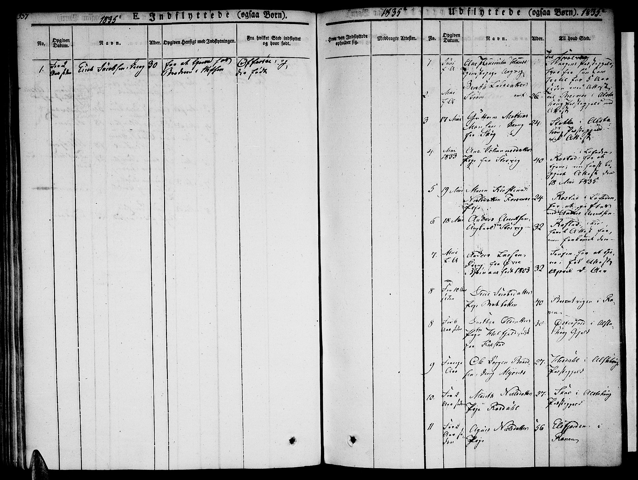 Ministerialprotokoller, klokkerbøker og fødselsregistre - Nordland, AV/SAT-A-1459/820/L0290: Parish register (official) no. 820A11, 1826-1845, p. 537