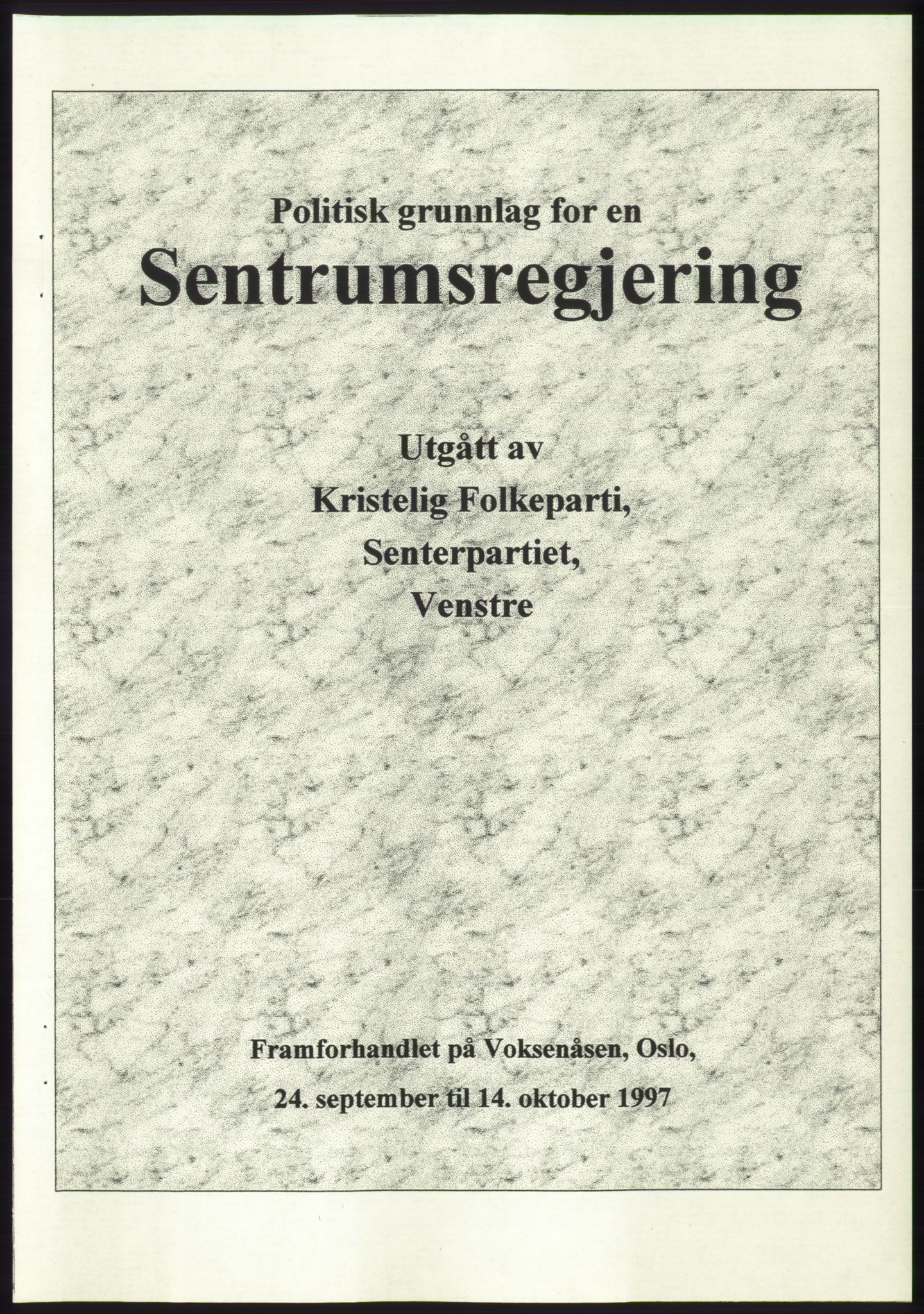 Forhandlingene mellom Kristelig Folkeparti, Senterpartiet og Venstre om dannelse av regjering, AV/RA-PA-1073/A/L0001: Forhandlingsprotokoller, 1997, p. 154