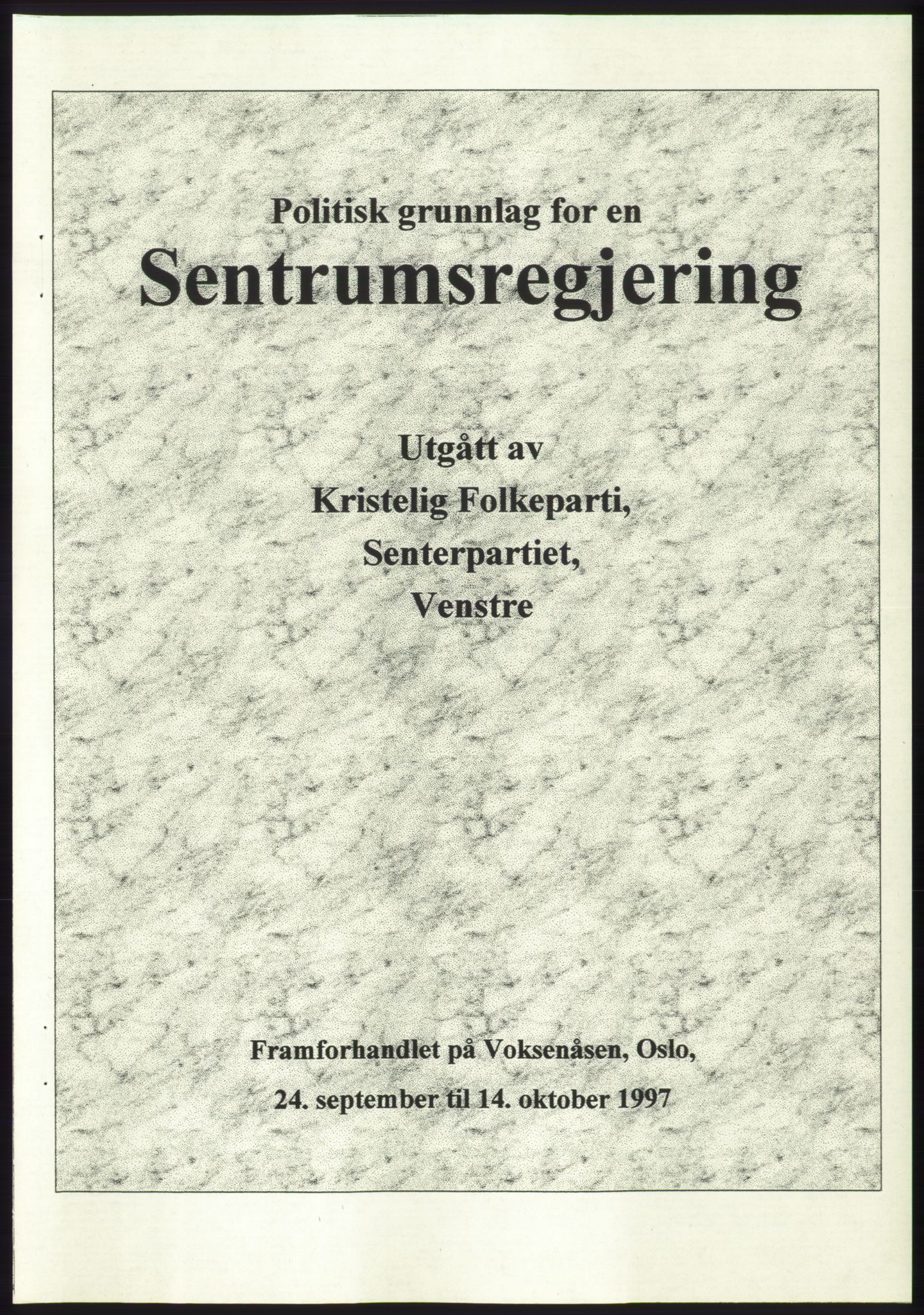 Forhandlingene mellom Kristelig Folkeparti, Senterpartiet og Venstre om dannelse av regjering, RA/PA-1073/A/L0001: Forhandlingsprotokoller, 1997, p. 154