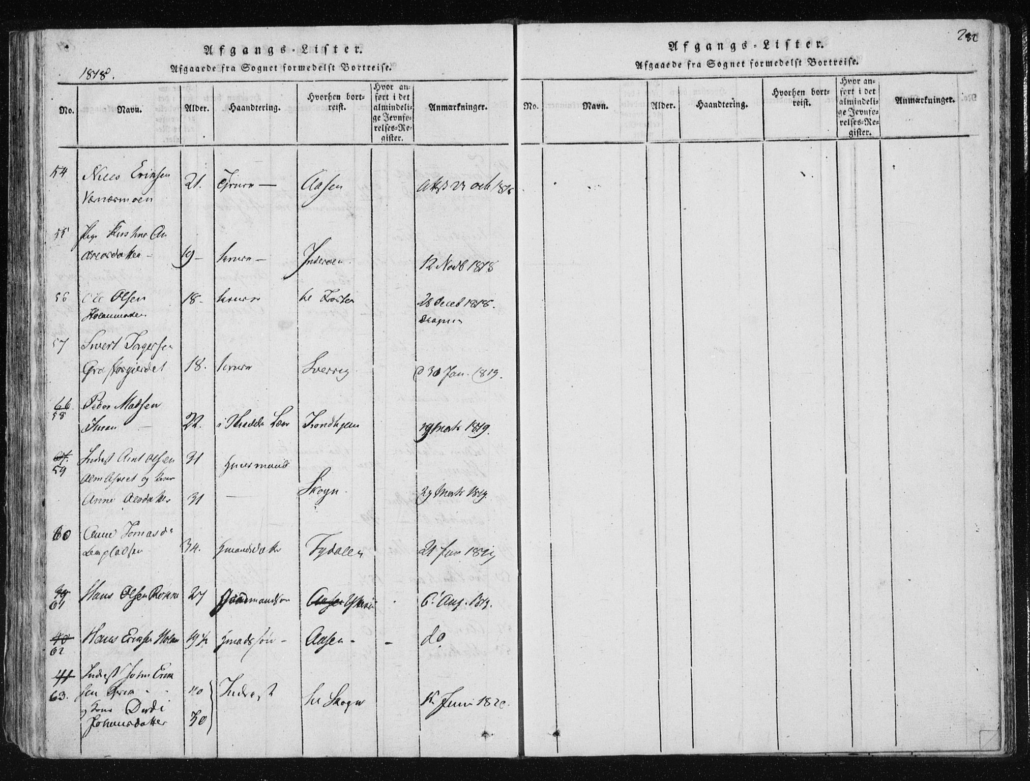Ministerialprotokoller, klokkerbøker og fødselsregistre - Nord-Trøndelag, SAT/A-1458/709/L0061: Parish register (official) no. 709A08 /1, 1815-1819, p. 282