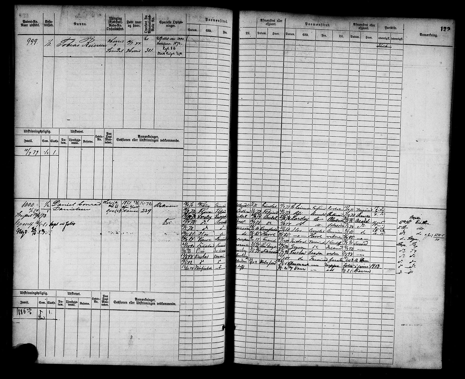 Farsund mønstringskrets, AV/SAK-2031-0017/F/Fb/L0002: Hovedrulle nr 759-1508, M-5, 1868-1900, p. 123