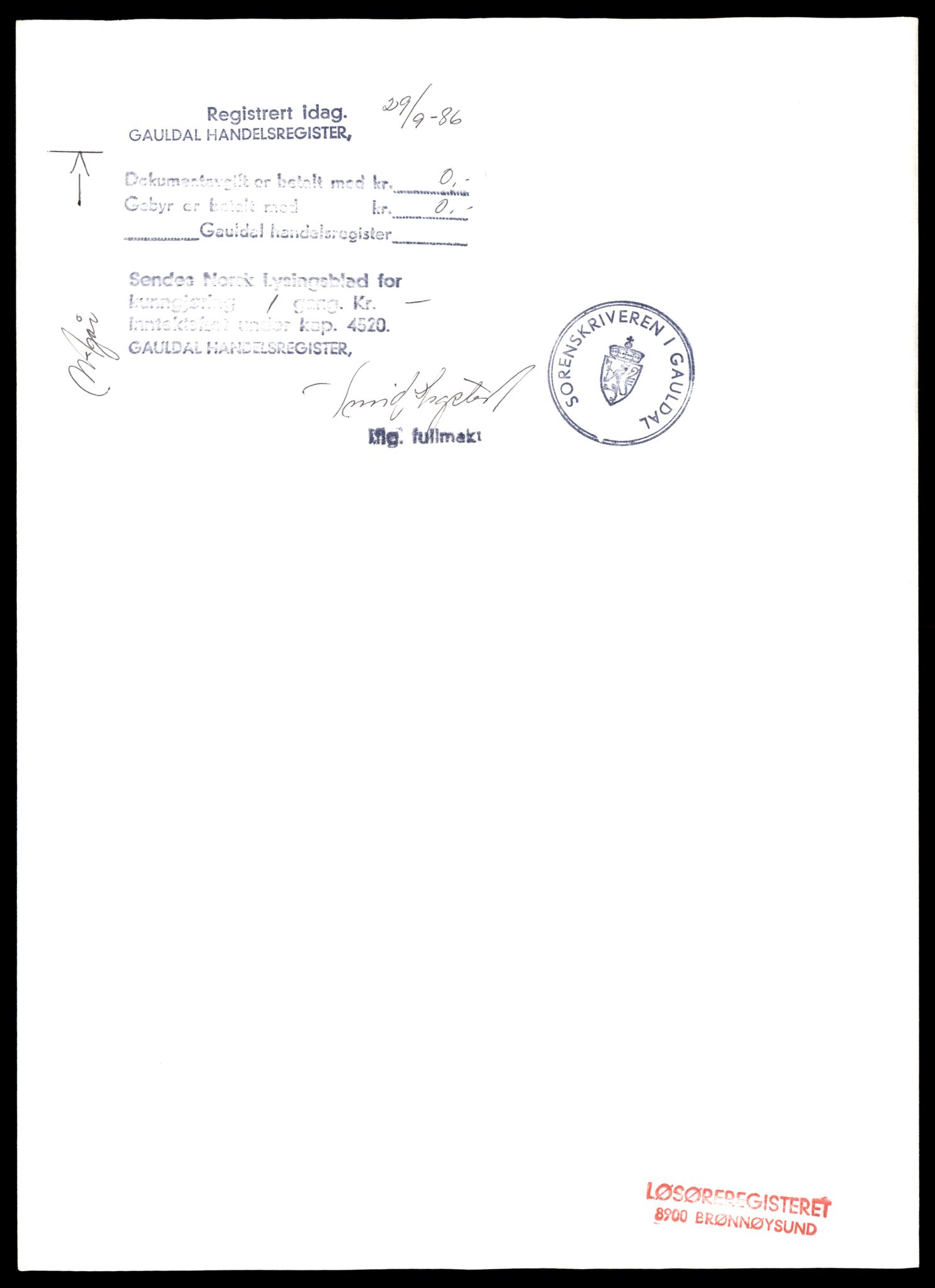 Gauldal sorenskriveri, AV/SAT-A-0014/2/J/Jd/Jde/L0012: Bilag, 100-130, 1986, p. 6