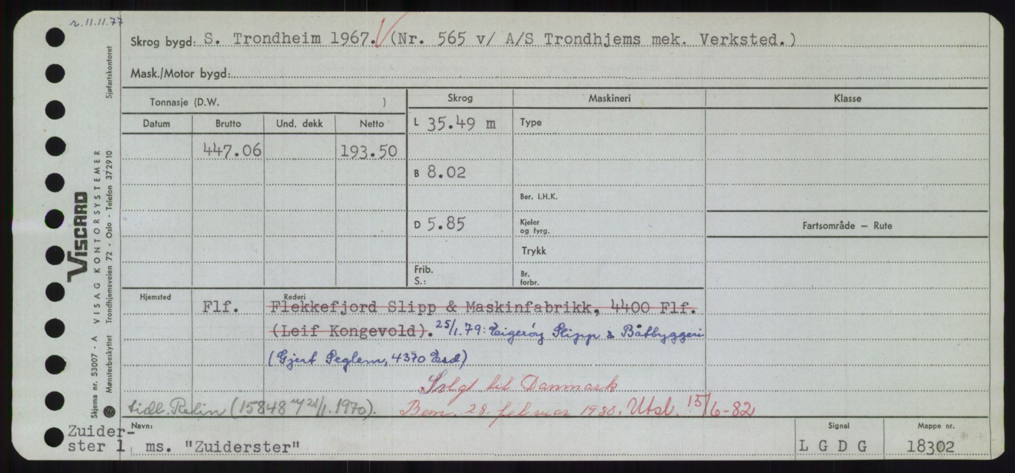 Sjøfartsdirektoratet med forløpere, Skipsmålingen, RA/S-1627/H/Hd/L0041: Fartøy, Vi-Ås, p. 493