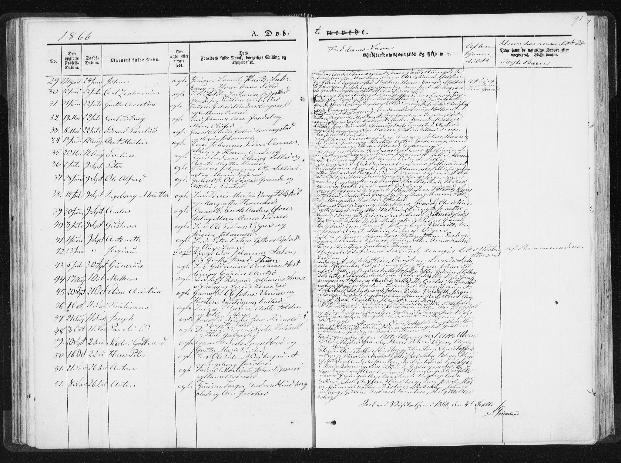 Ministerialprotokoller, klokkerbøker og fødselsregistre - Nord-Trøndelag, SAT/A-1458/744/L0418: Parish register (official) no. 744A02, 1843-1866, p. 91