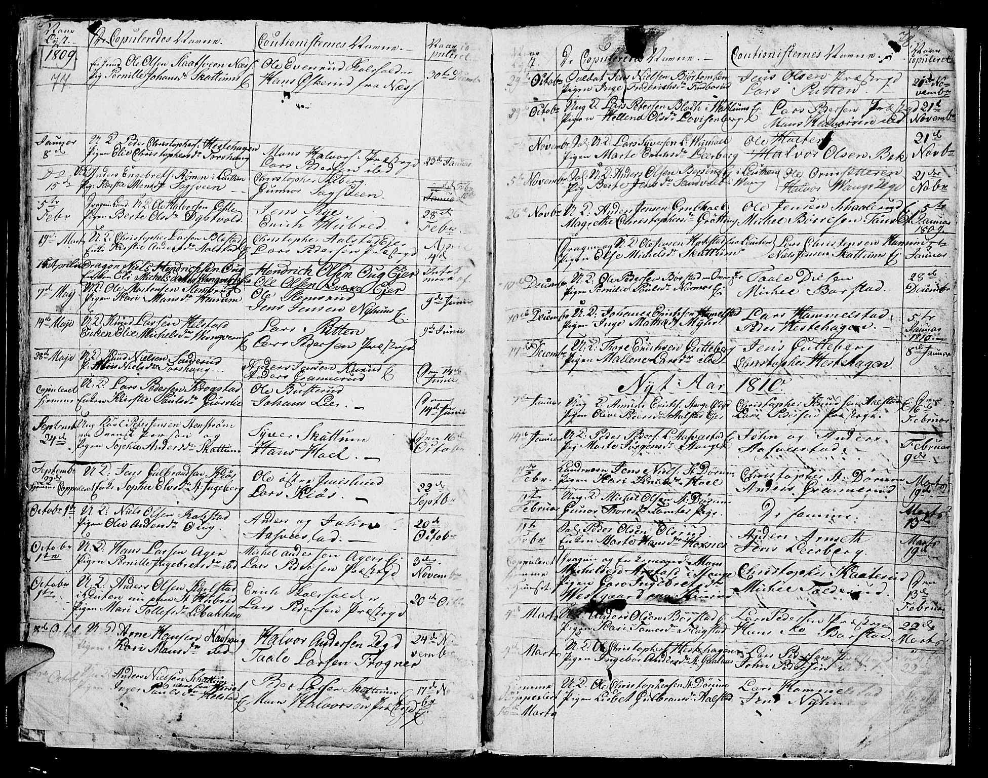 Vang prestekontor, Hedmark, SAH/PREST-008/H/Ha/Hab/L0003: Parish register (copy) no. 3, 1808-1819, p. 77-78
