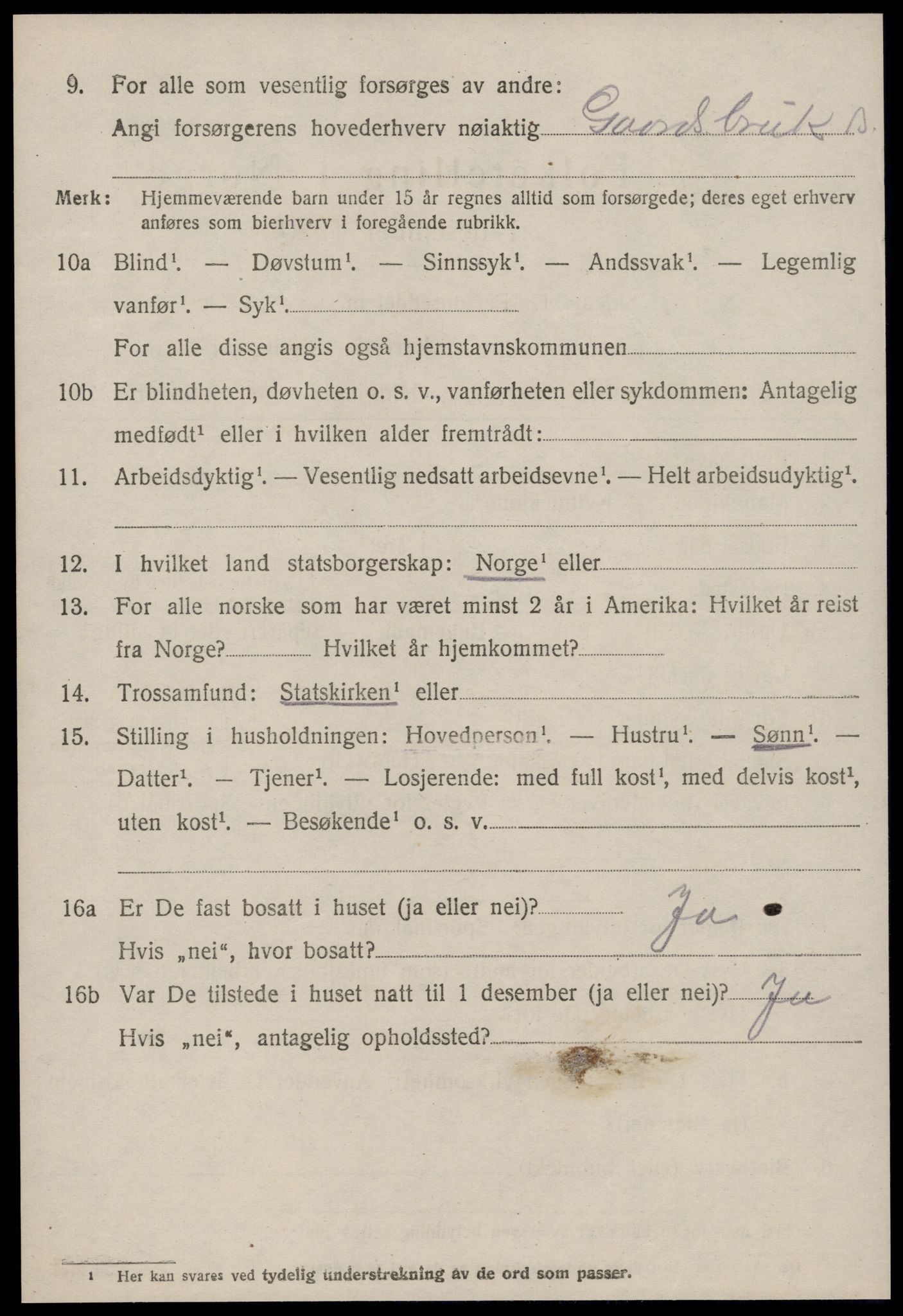 SAT, 1920 census for Eresfjord og Vistdal, 1920, p. 1660