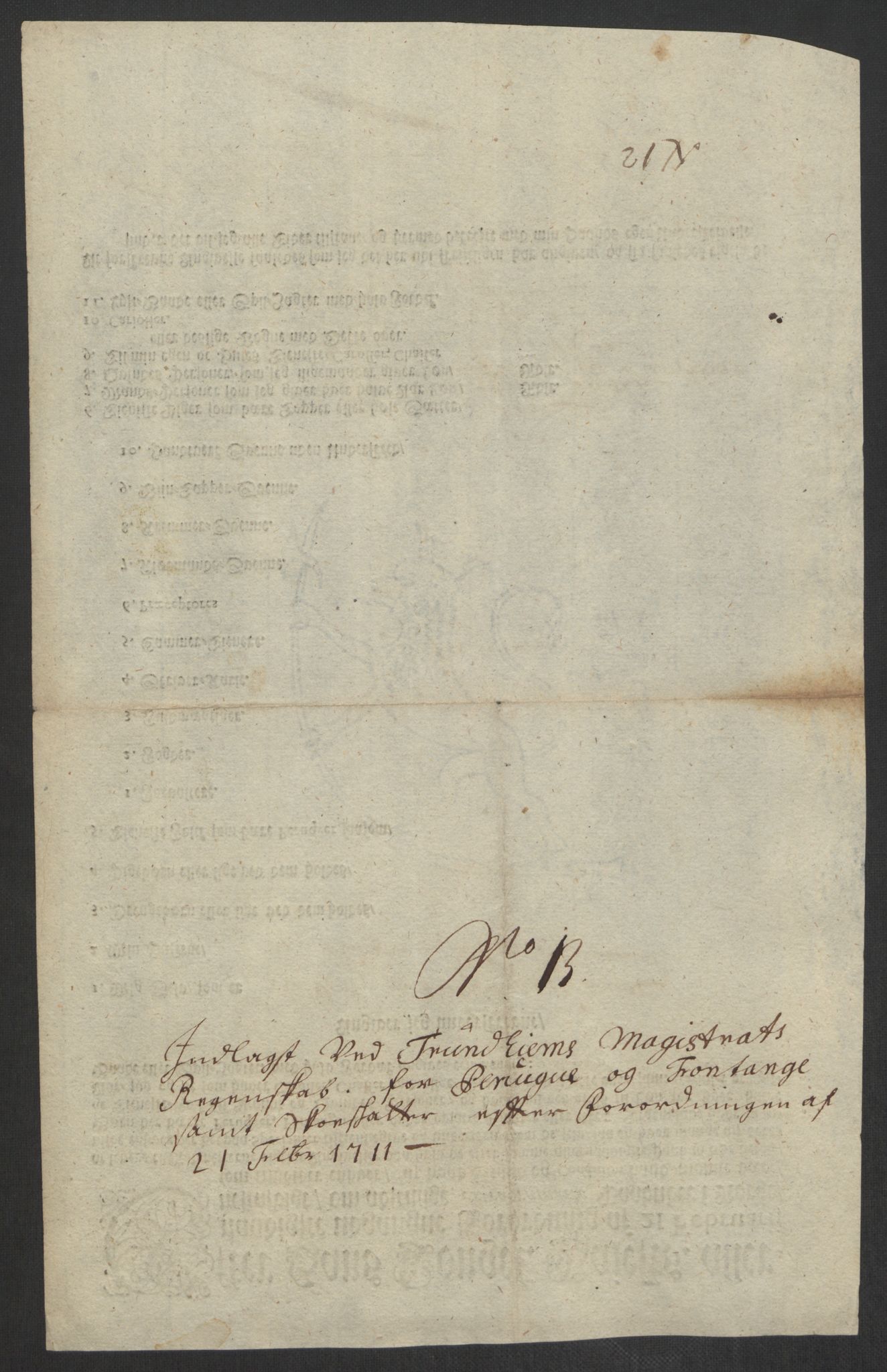 Rentekammeret inntil 1814, Reviderte regnskaper, Byregnskaper, AV/RA-EA-4066/R/Rs/L0507: [S3] Kontribusjonsregnskap, 1699-1711, p. 514