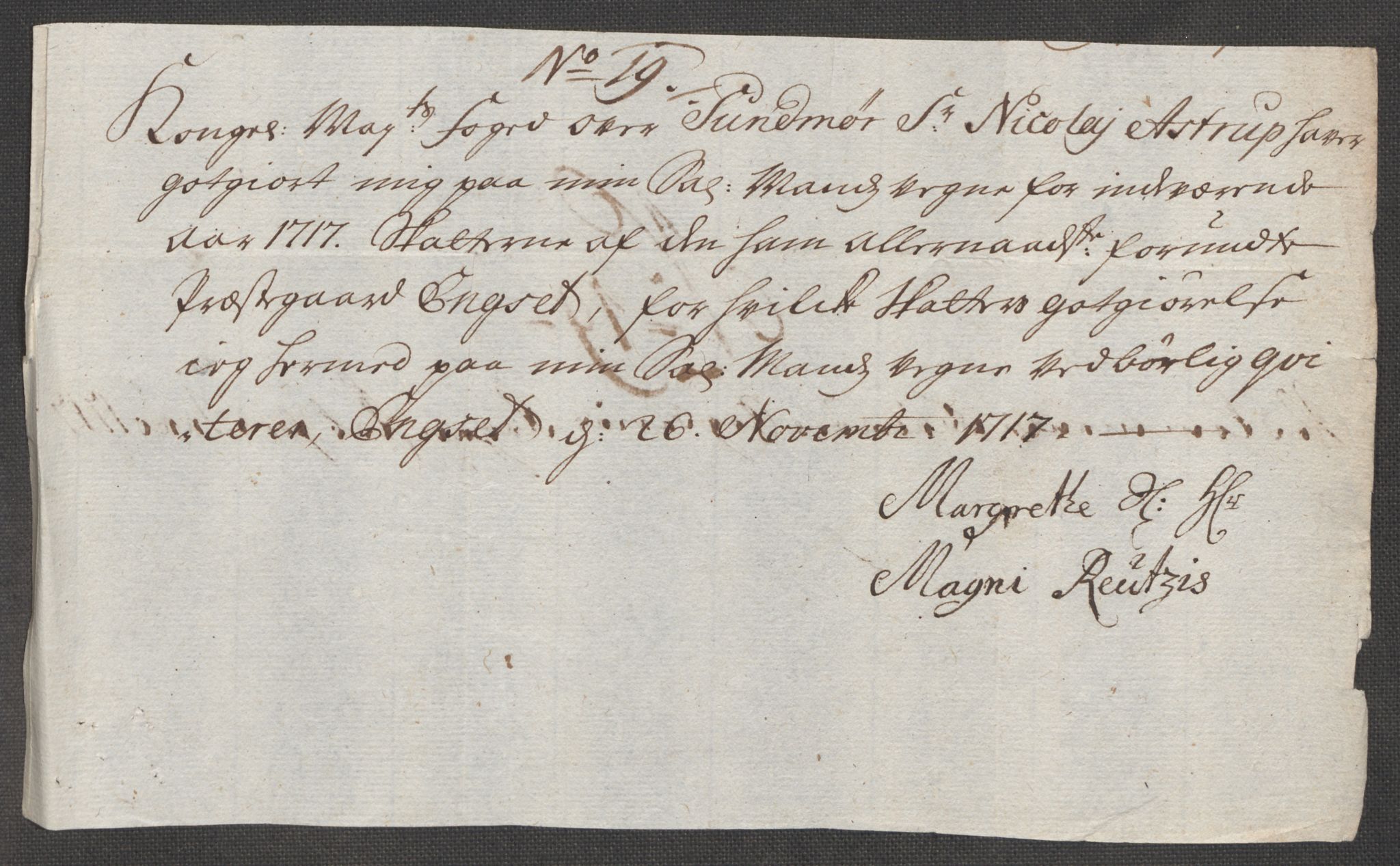 Rentekammeret inntil 1814, Reviderte regnskaper, Fogderegnskap, AV/RA-EA-4092/R54/L3569: Fogderegnskap Sunnmøre, 1717, p. 186