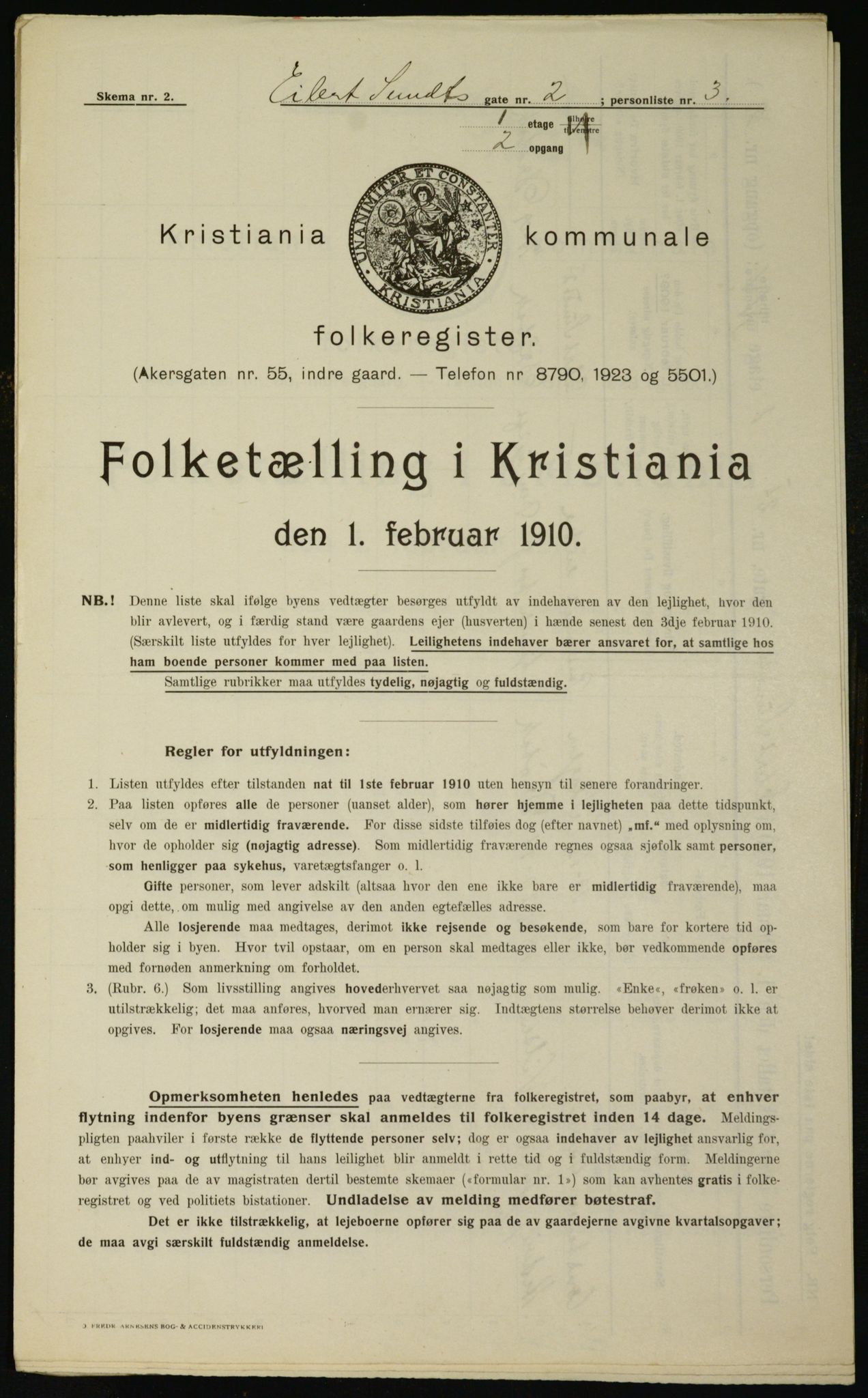 OBA, Municipal Census 1910 for Kristiania, 1910, p. 17807