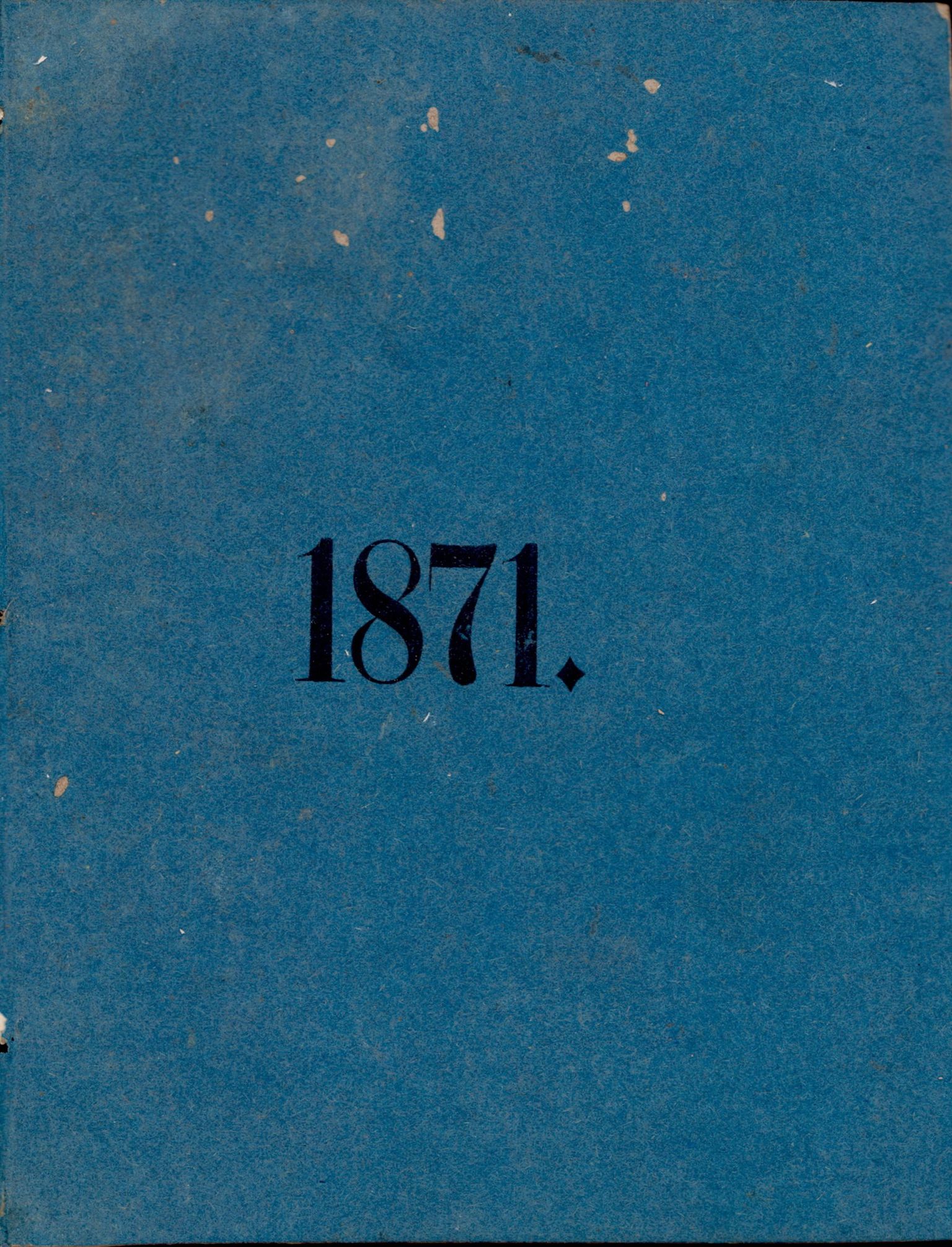 Nordland Fylkeskommune. Fylkestinget, AIN/NFK-17/176/A/Ac/L0008: Fylkestingsforhandlinger 1871, 1871