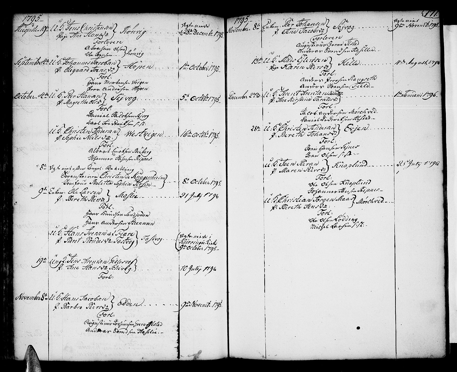 Ministerialprotokoller, klokkerbøker og fødselsregistre - Nordland, SAT/A-1459/801/L0003: Parish register (official) no. 801A03, 1762-1795, p. 171