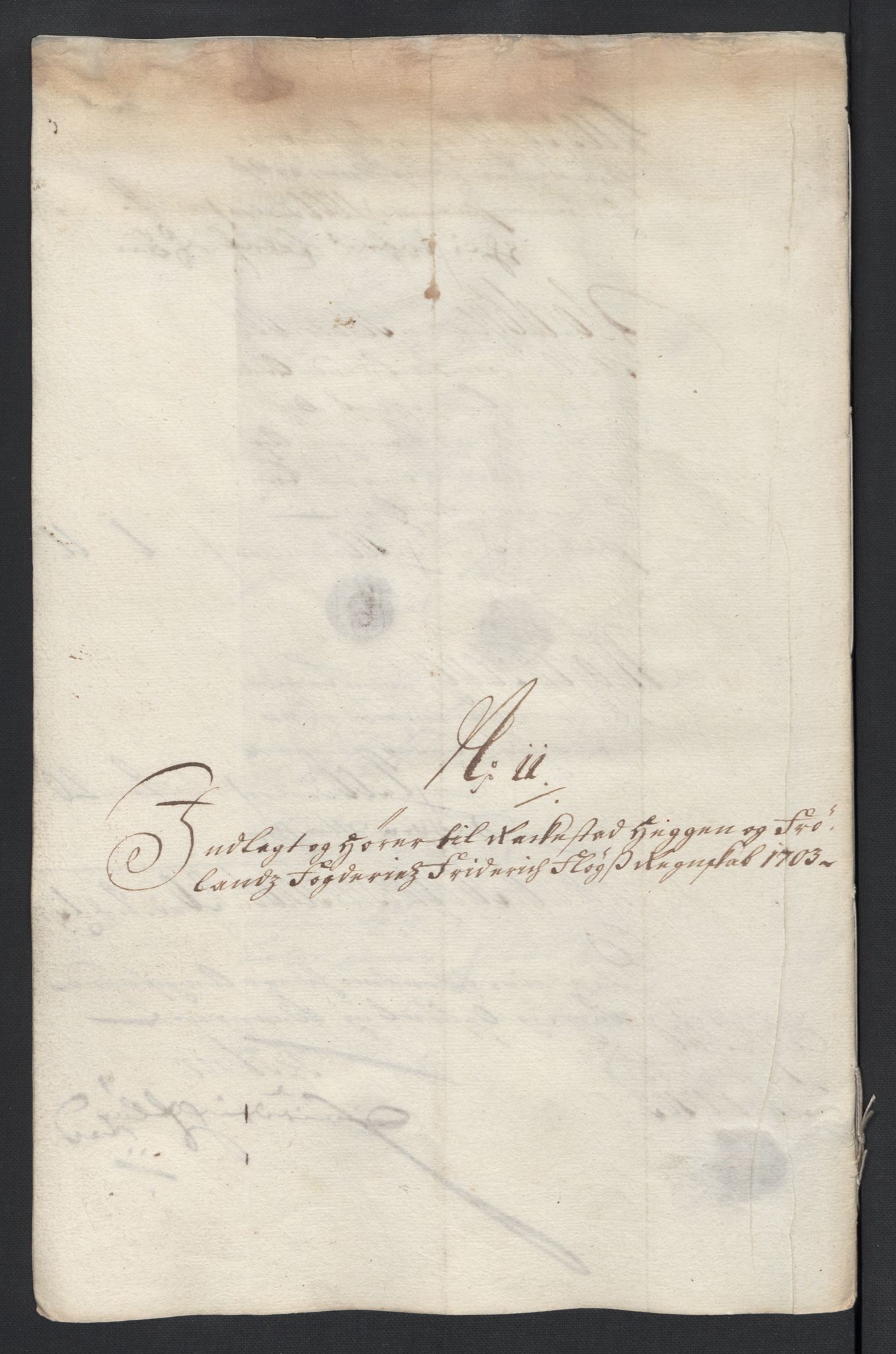 Rentekammeret inntil 1814, Reviderte regnskaper, Fogderegnskap, AV/RA-EA-4092/R07/L0295: Fogderegnskap Rakkestad, Heggen og Frøland, 1703, p. 250