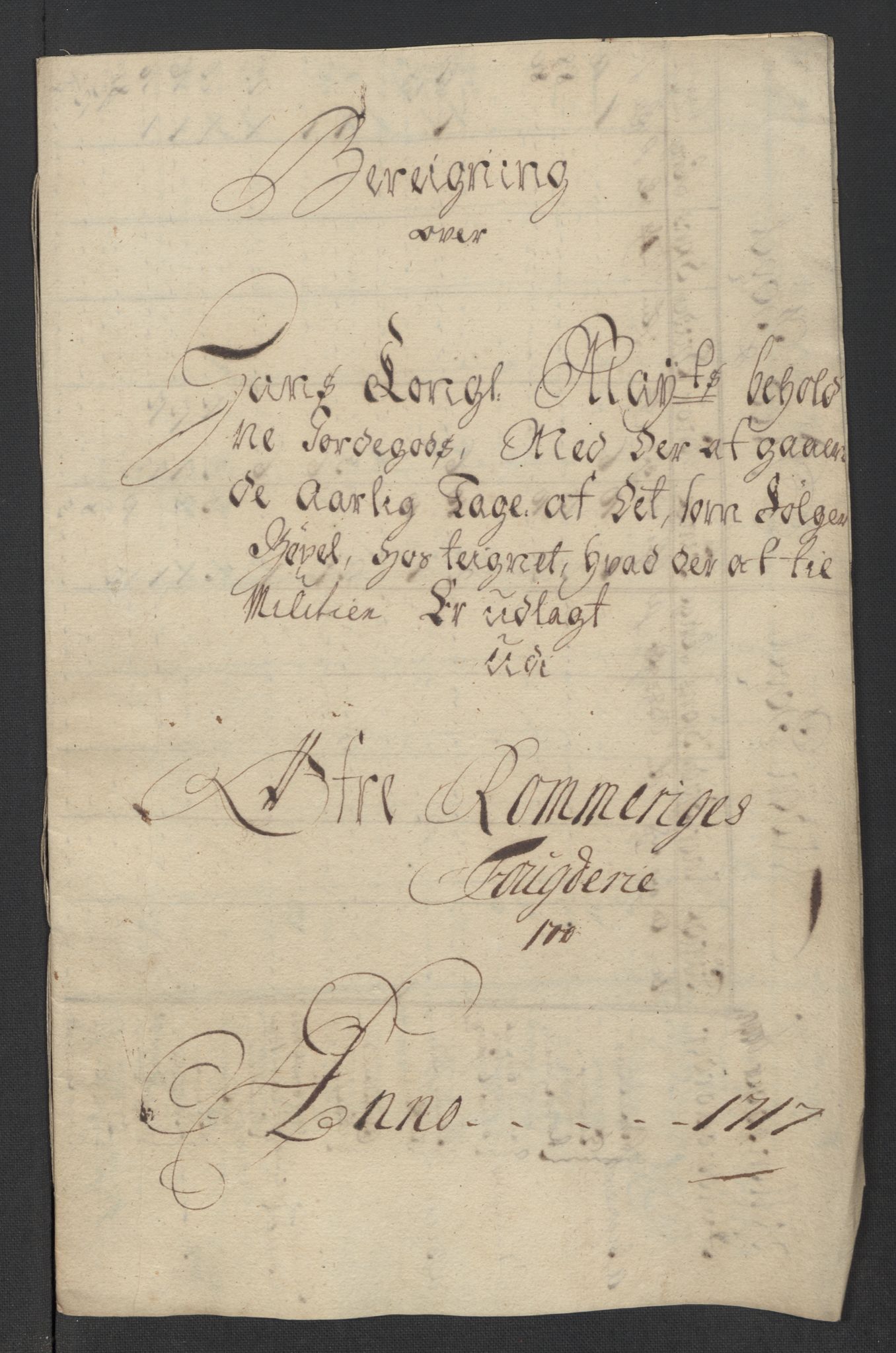 Rentekammeret inntil 1814, Reviderte regnskaper, Fogderegnskap, RA/EA-4092/R12/L0726: Fogderegnskap Øvre Romerike, 1717, p. 255