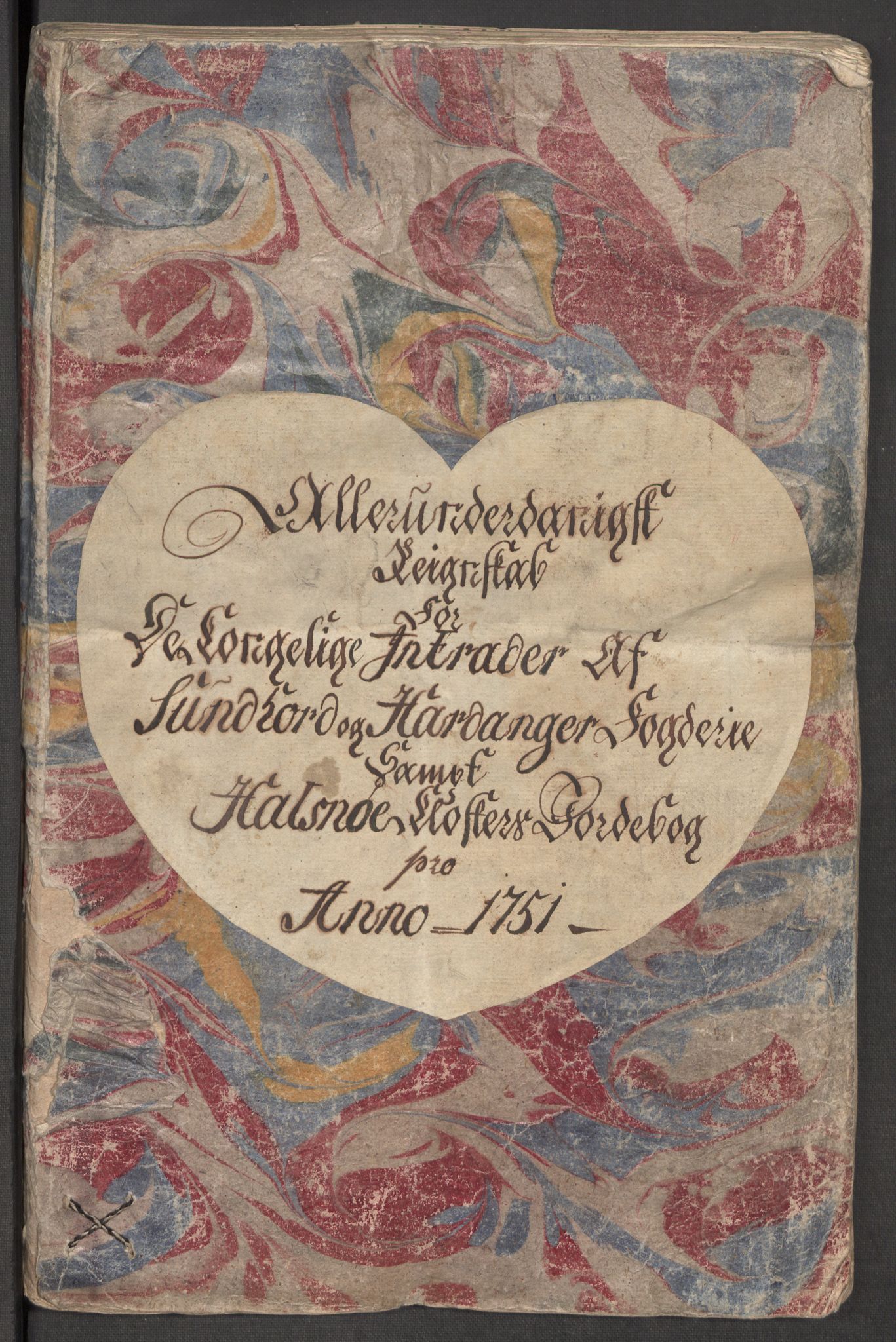 Rentekammeret inntil 1814, Reviderte regnskaper, Fogderegnskap, RA/EA-4092/R48/L3056: Fogderegnskap Sunnhordland og Hardanger, 1751, p. 3