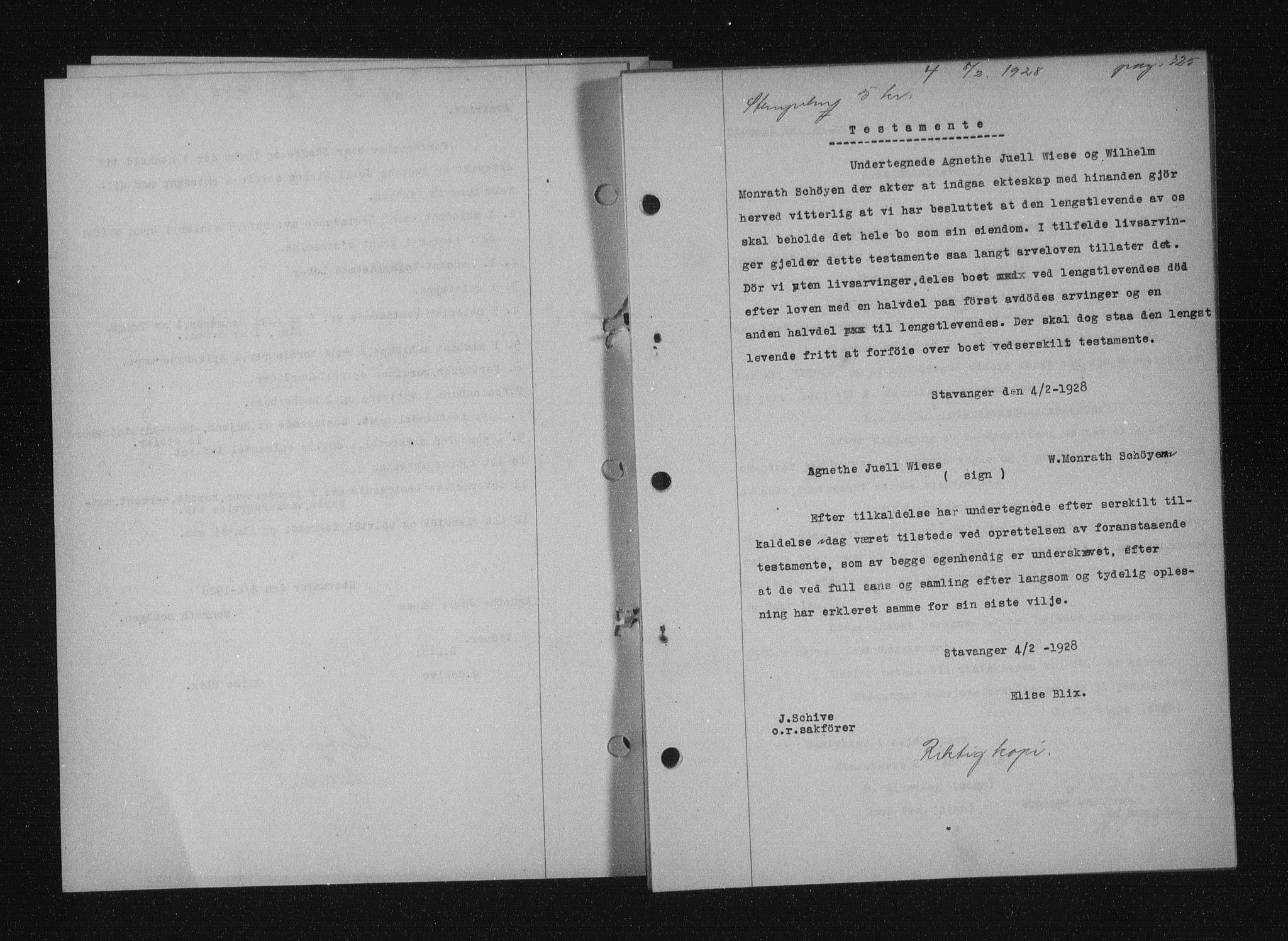 Stavanger byfogd, SAST/A-101408/001/4/41/410/410BB/L0053: Mortgage book no. 41, 1927-1928, Deed date: 08.02.1928