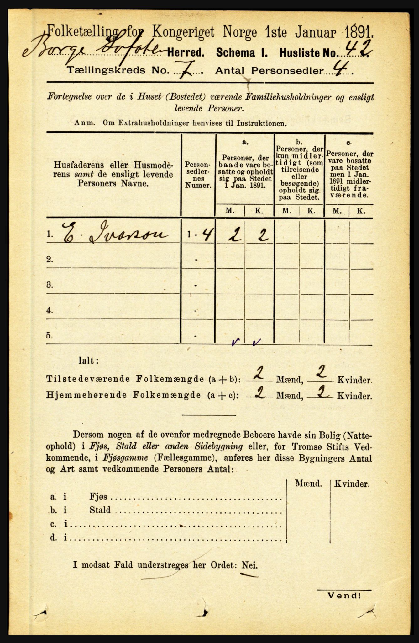 RA, 1891 census for 1862 Borge, 1891, p. 4410