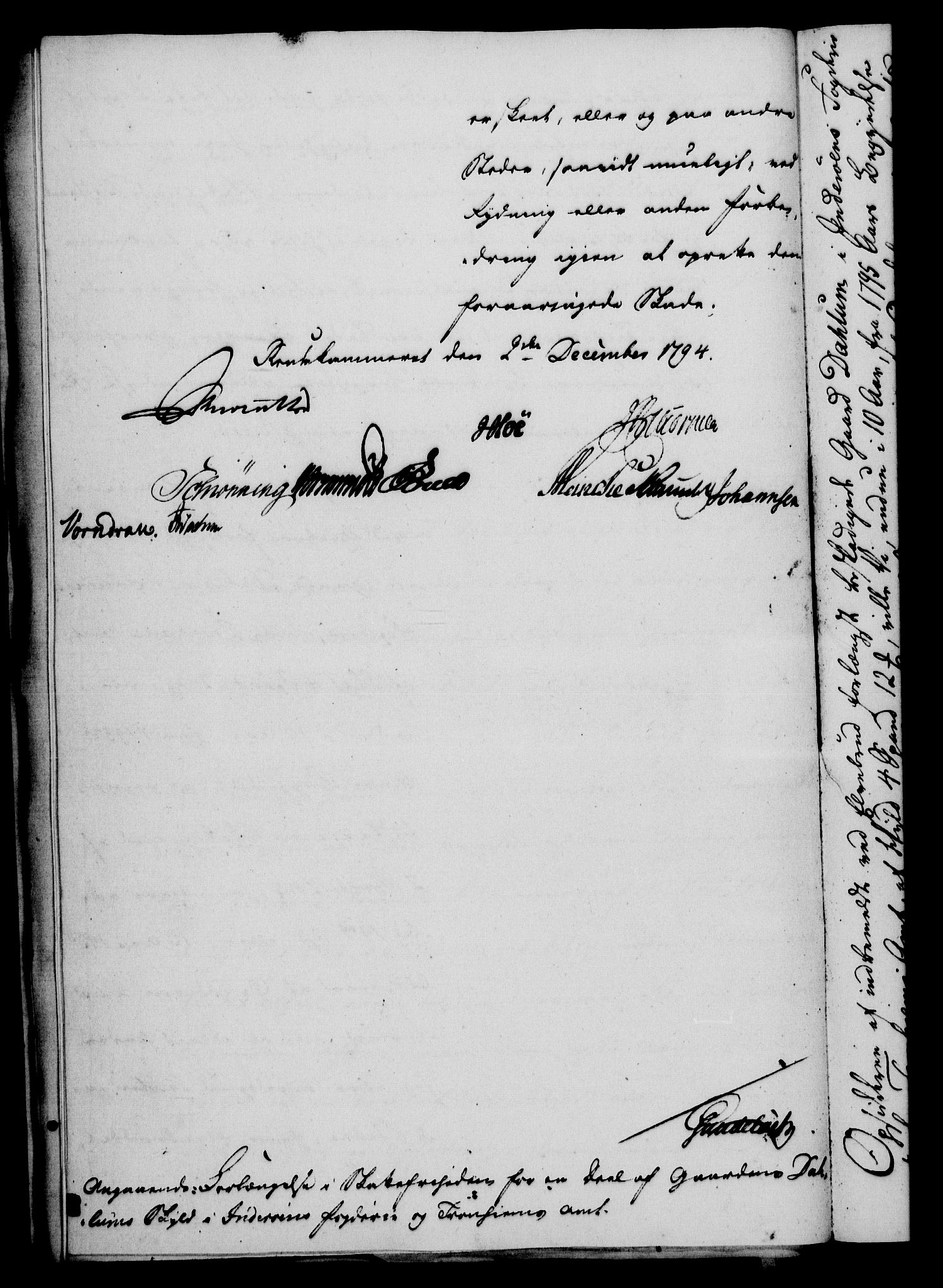Rentekammeret, Kammerkanselliet, RA/EA-3111/G/Gf/Gfa/L0076: Norsk relasjons- og resolusjonsprotokoll (merket RK 52.76), 1794, p. 472