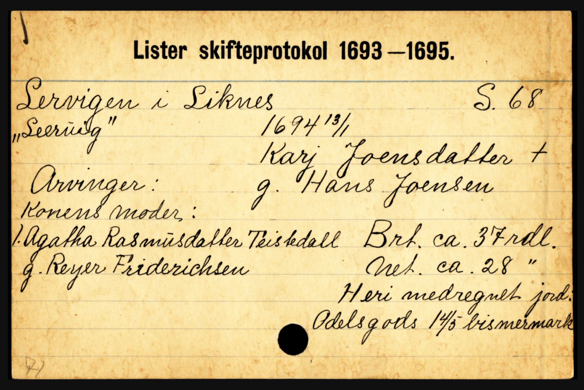 Lister sorenskriveri, AV/SAK-1221-0003/H, p. 22977