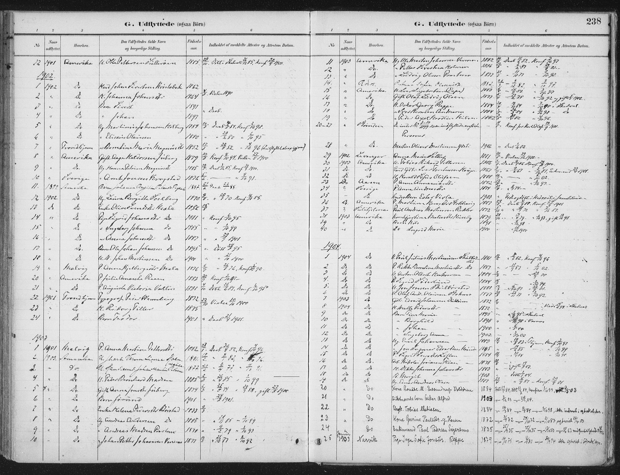 Ministerialprotokoller, klokkerbøker og fødselsregistre - Nord-Trøndelag, SAT/A-1458/709/L0082: Parish register (official) no. 709A22, 1896-1916, p. 238